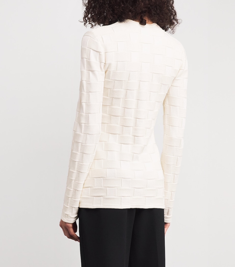 Knitted Uma Jacket WHITE Image 4