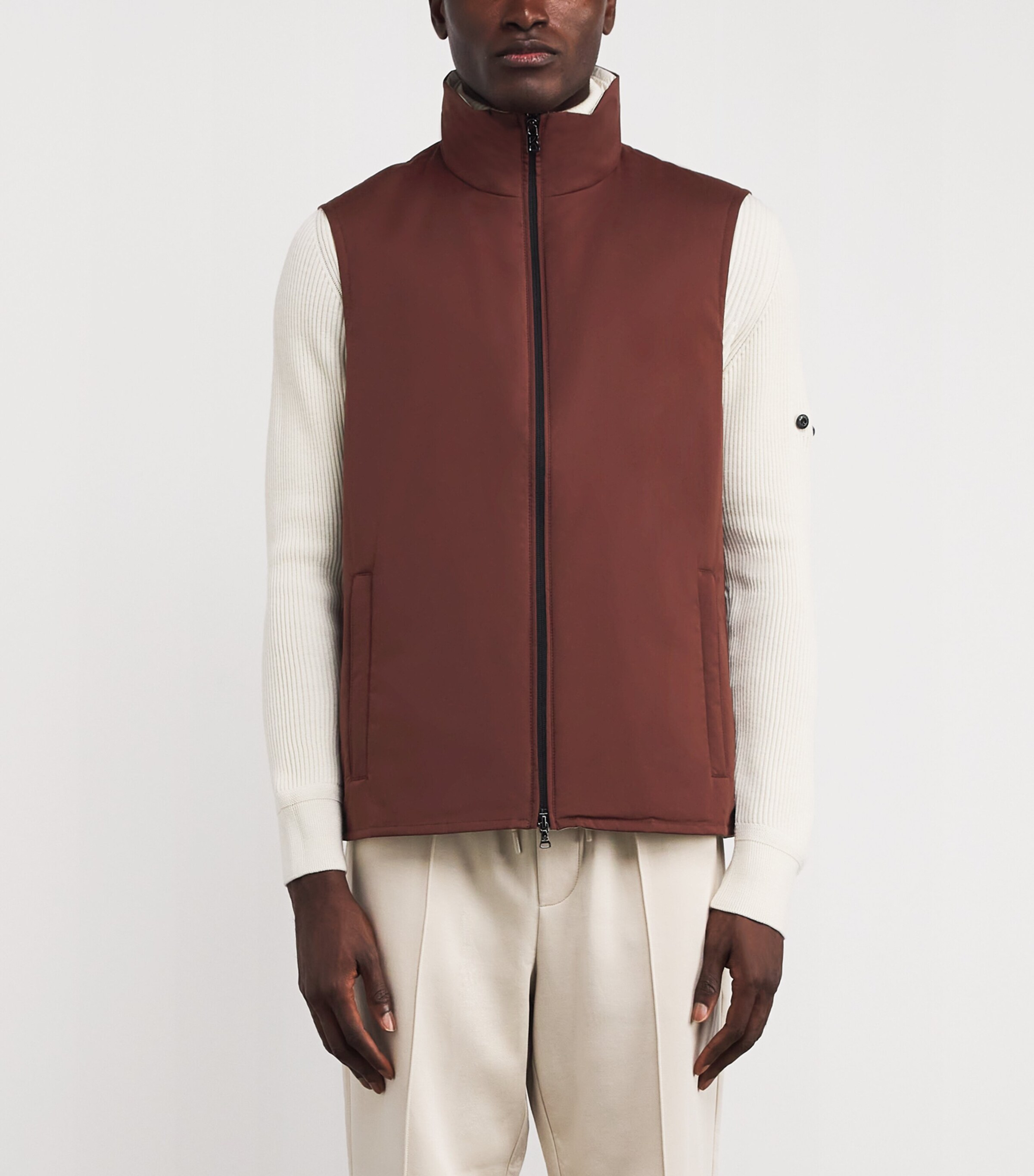Bogner Mens Water-Repellent Conner Gilet Pinot Noir Image 3