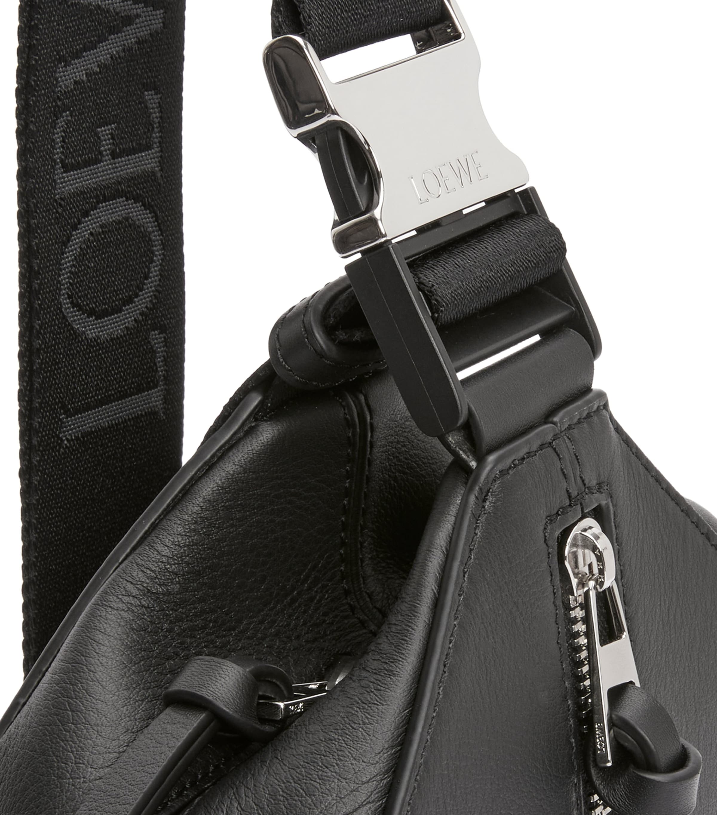 Leather Convertible Belt Bag BLACK Image 6