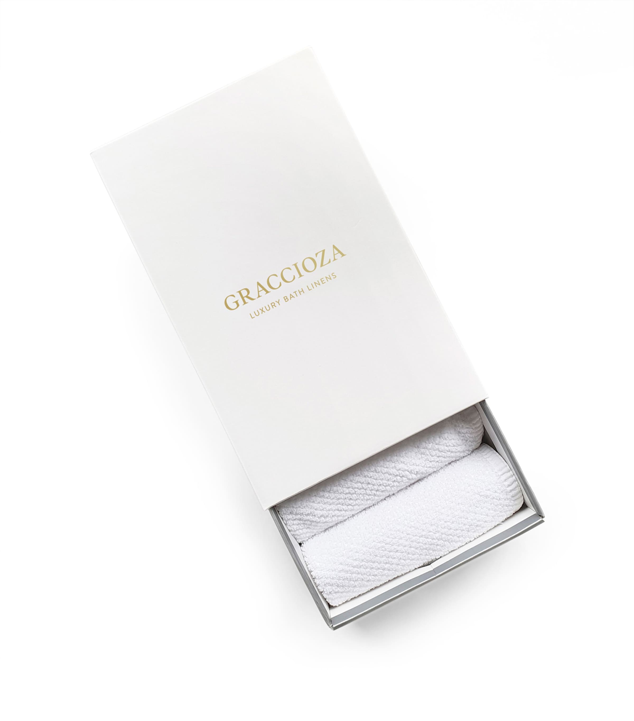 Set of 5 Bee Waffle Washcloths (30cm x 30cm) WHITE Image 1