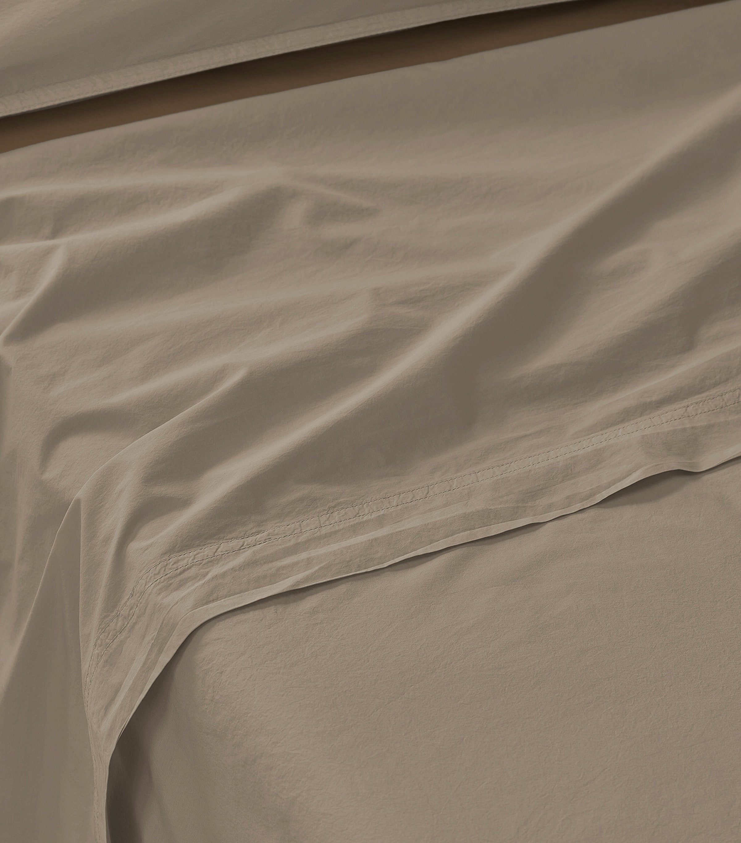 Society Limonta Cotton Nite Super King Flat Sheet (180cm x 200cm) Malto Image 2