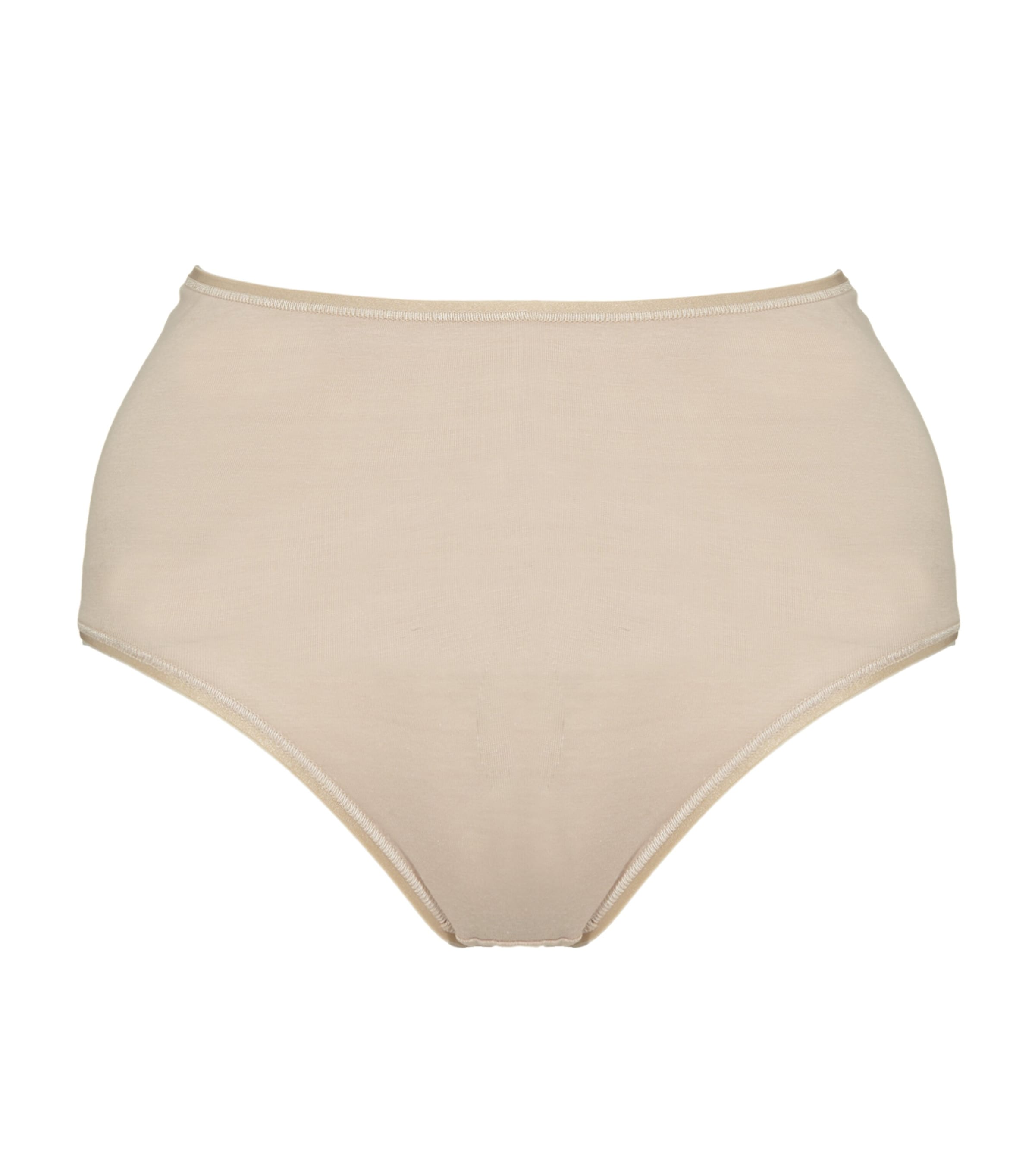 Shop Hanro Cotton Seamless Maxi Brief In Nude