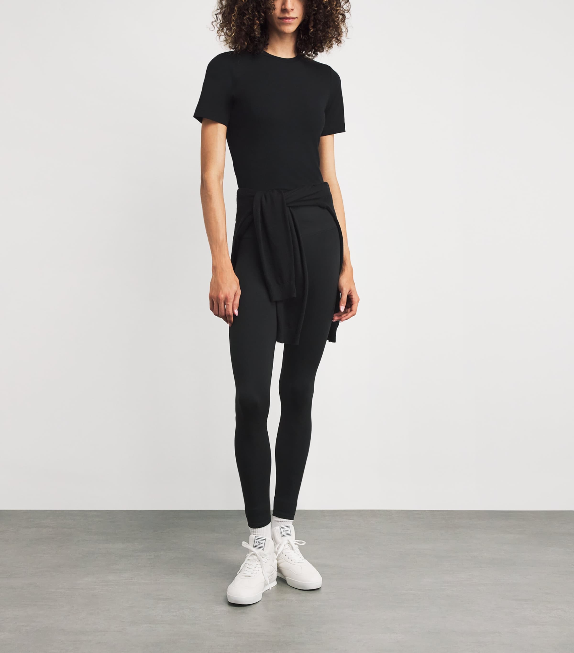 FreeSoft High-Rise Sports Leggings BLACK Image 2