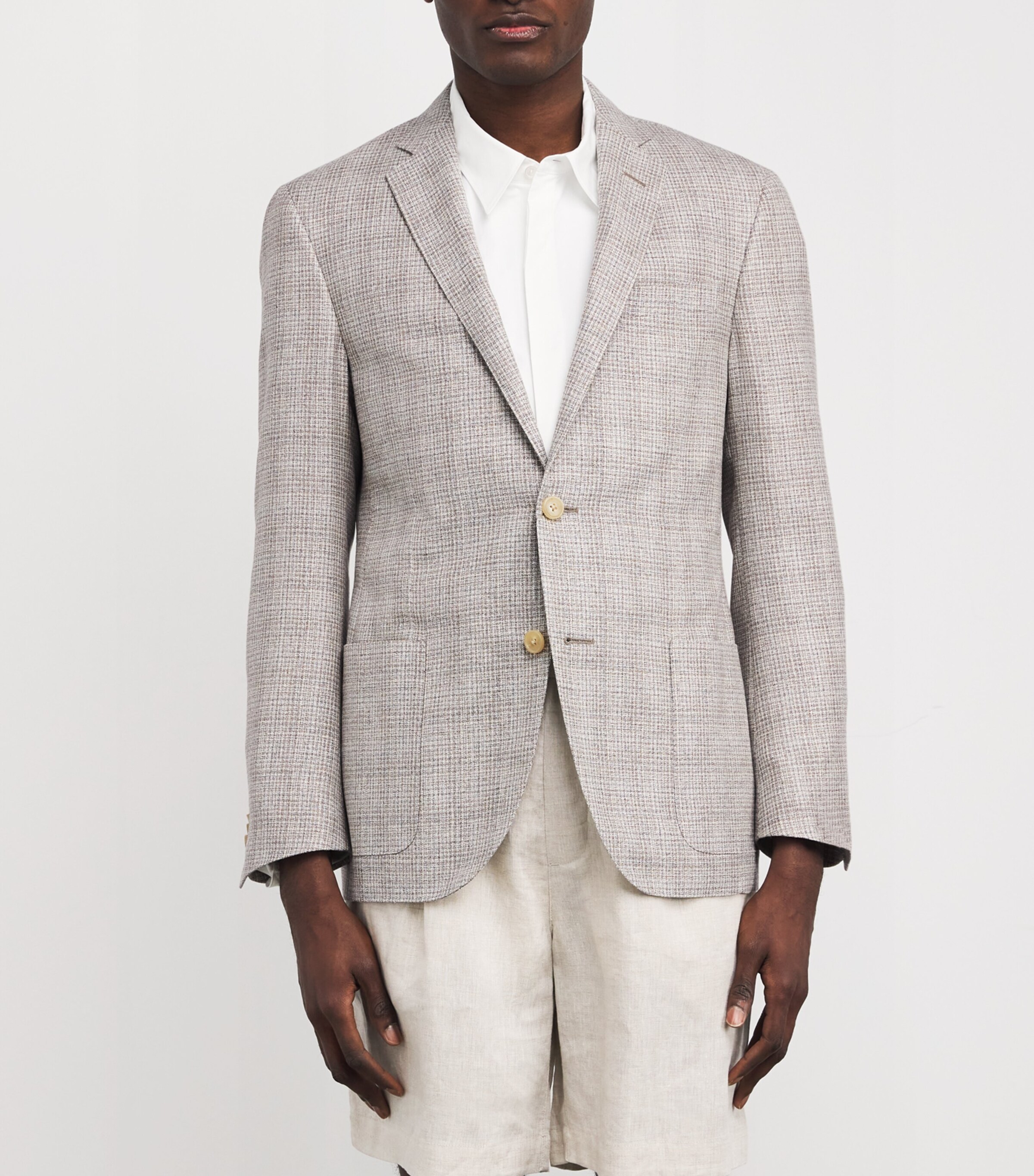 Silk-Virgin Wool Blazer 34 NATURAL / BEIGE Image 3