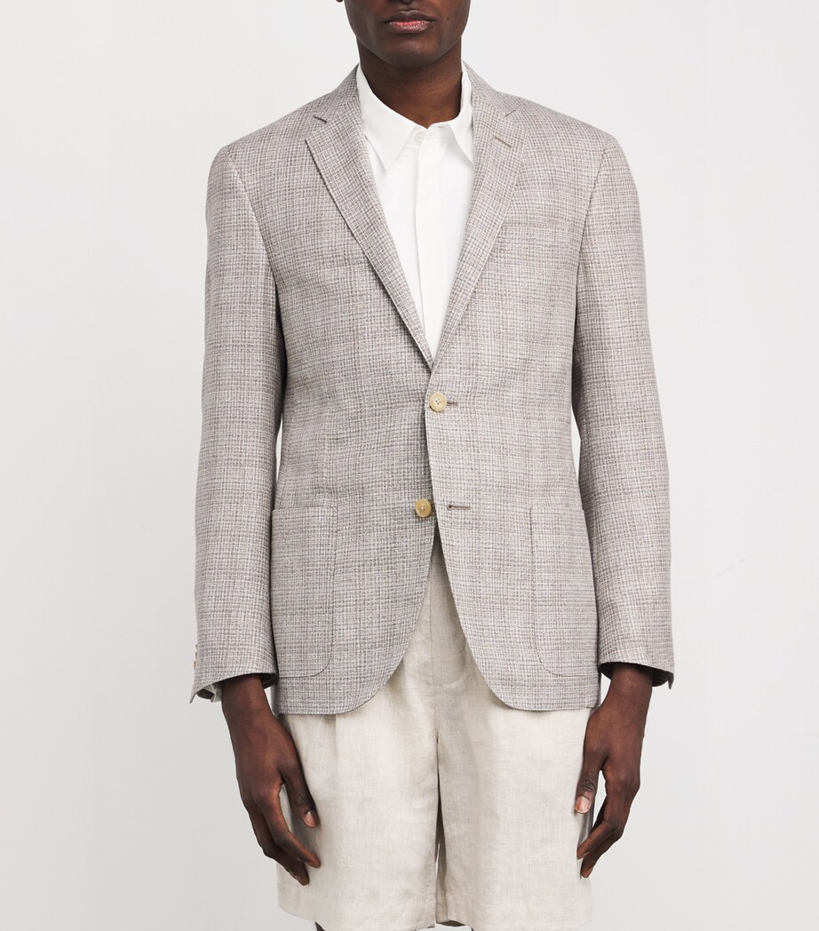 Silk-Virgin Wool Blazer 34 NATURAL / BEIGE Image 3