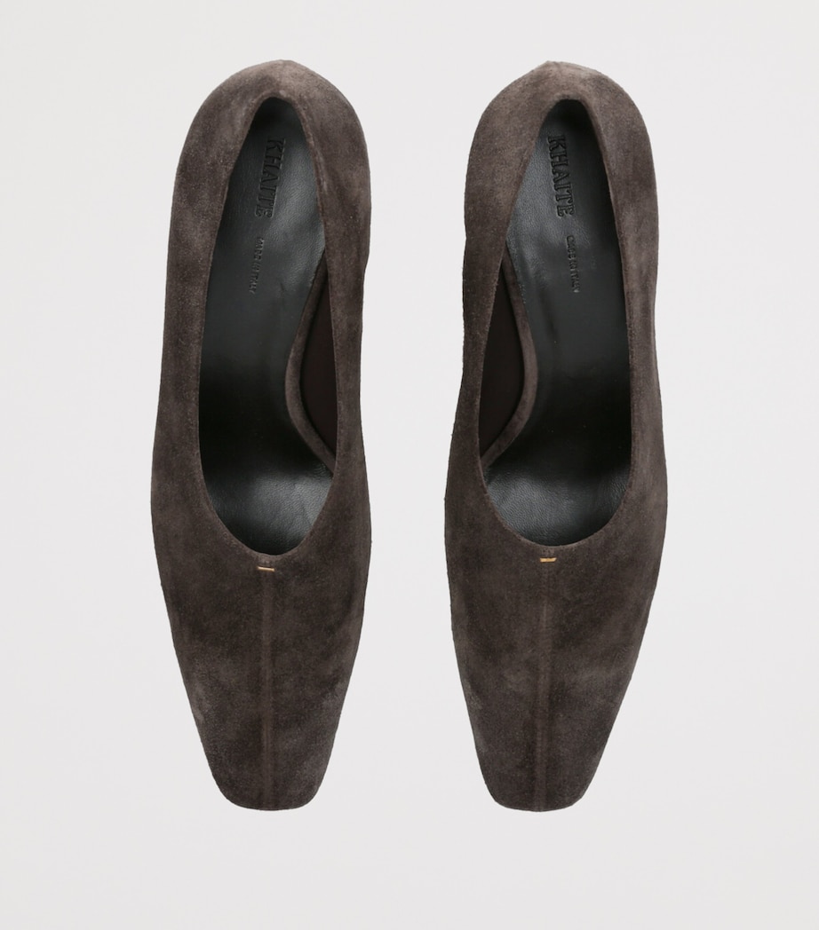Suede Celia Pumps 50 DARK BROWN Image 4