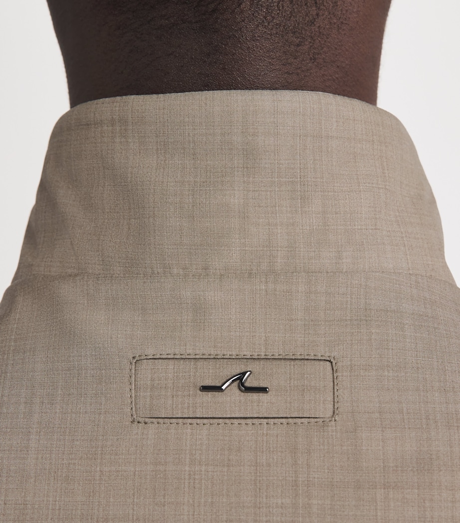 Paul & Shark Mens Wool-Silk Bomber Jacket Beige Image 3