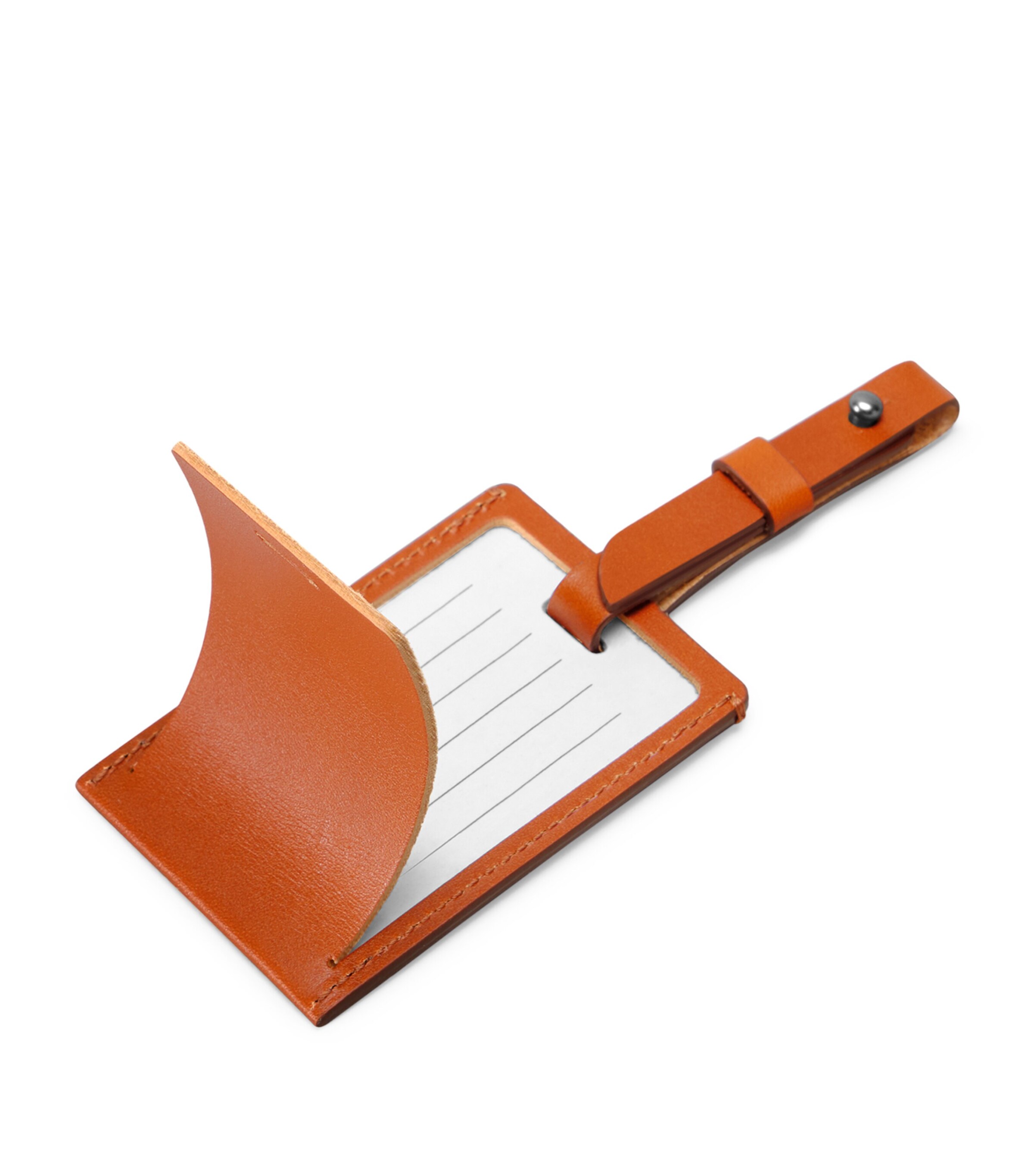 Leather Luggage Tag COGNAC Image 3