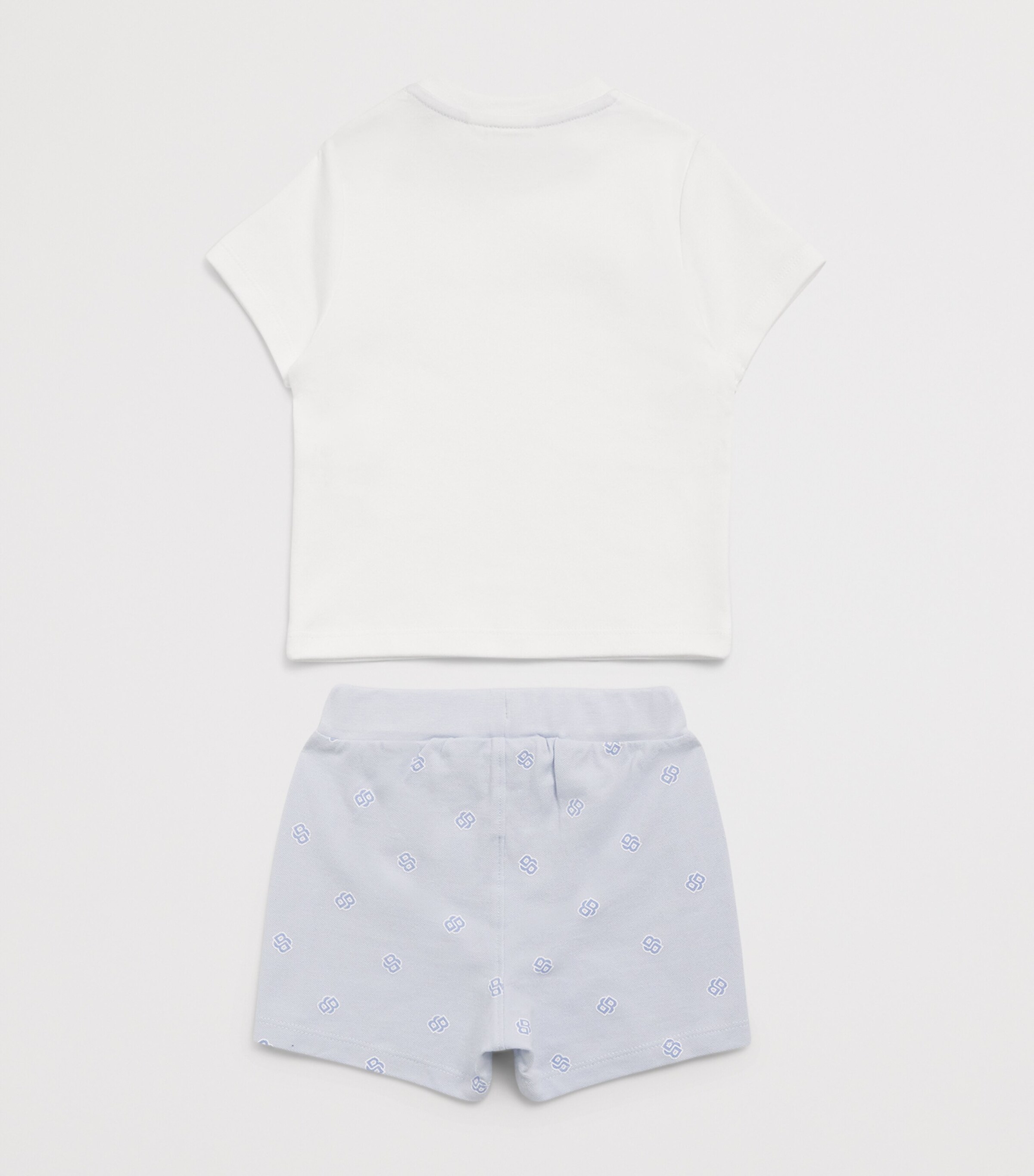 BOSS Kidswear Logo T-Shirt and Shorts Set (1-18 Months) White Image 2