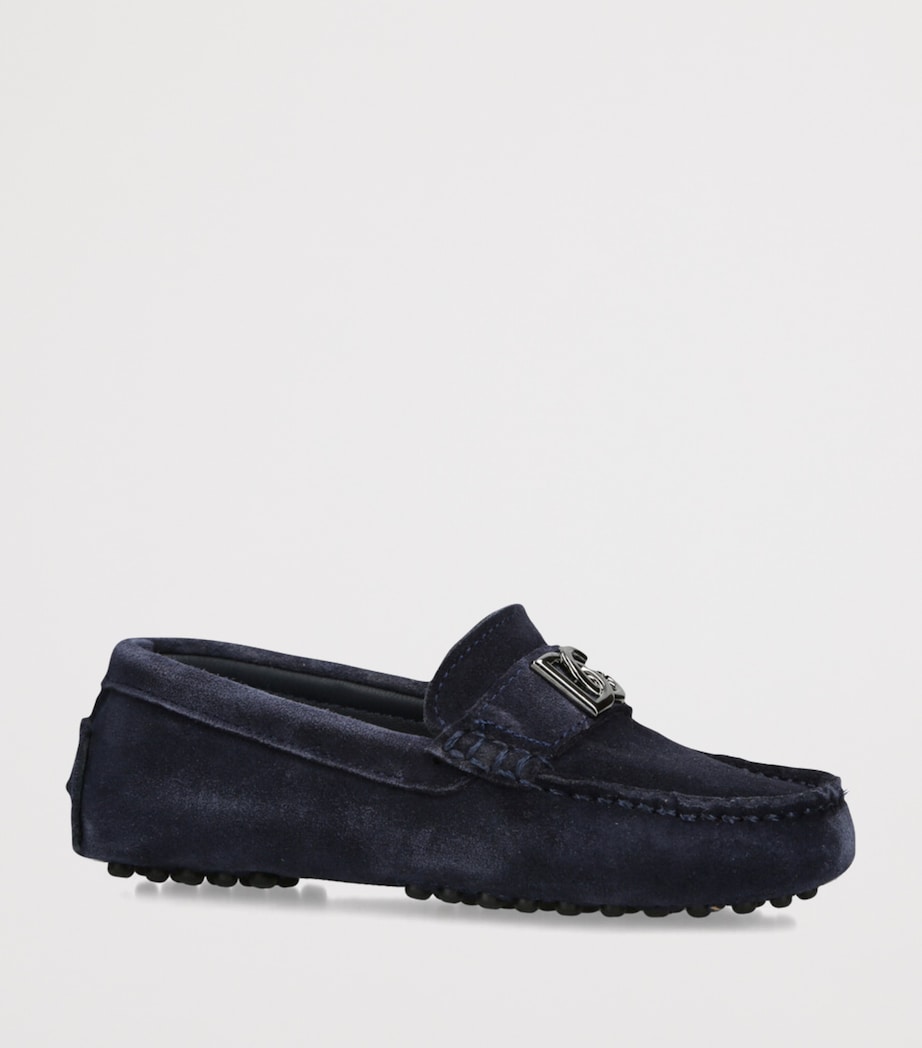 Suede Driver Loafers NAVY Image 3