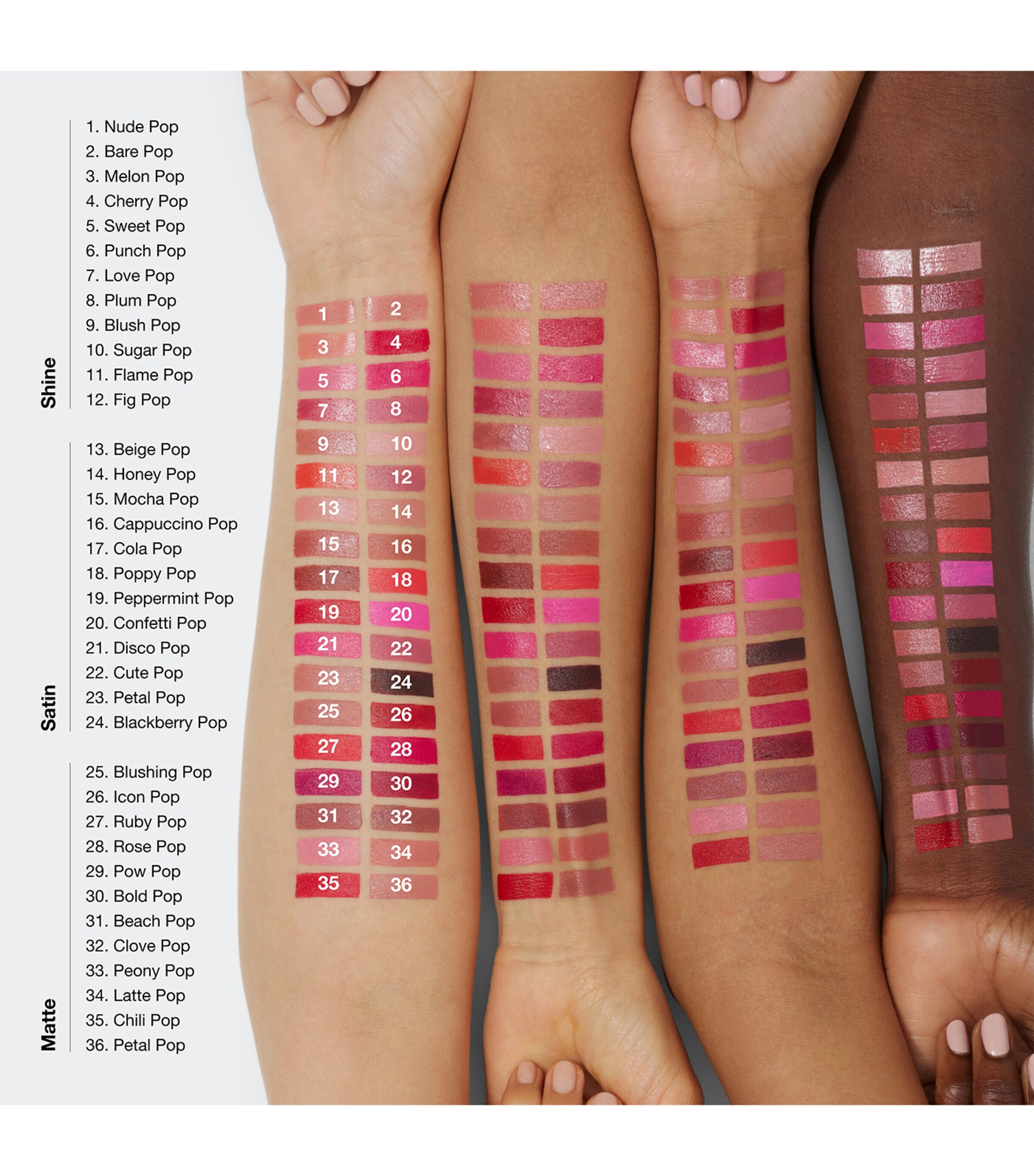 Pop Longwear Shine Lipstick PLUM POP Image 4