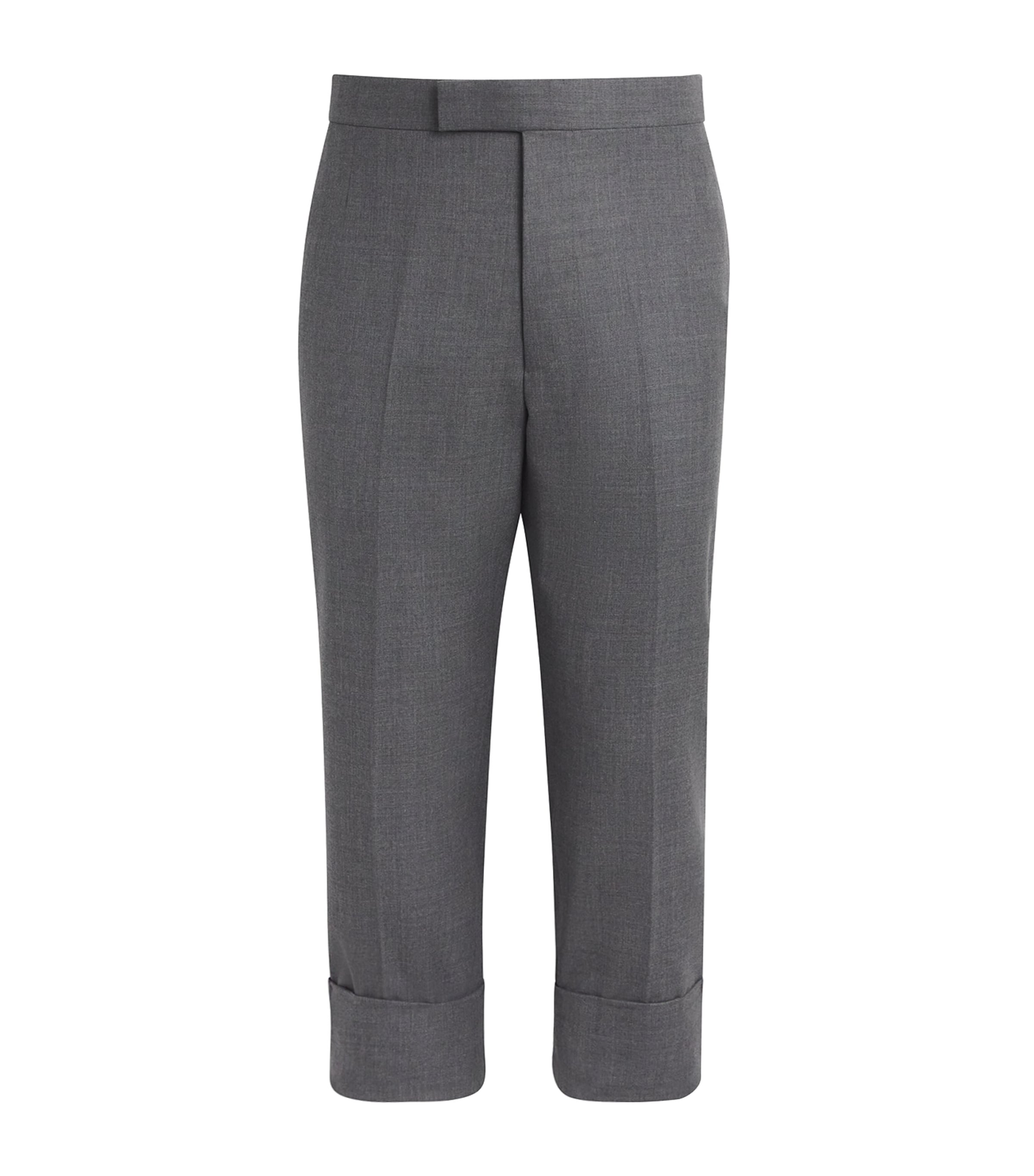Wool Tailored Trousers MED GREY Image 1