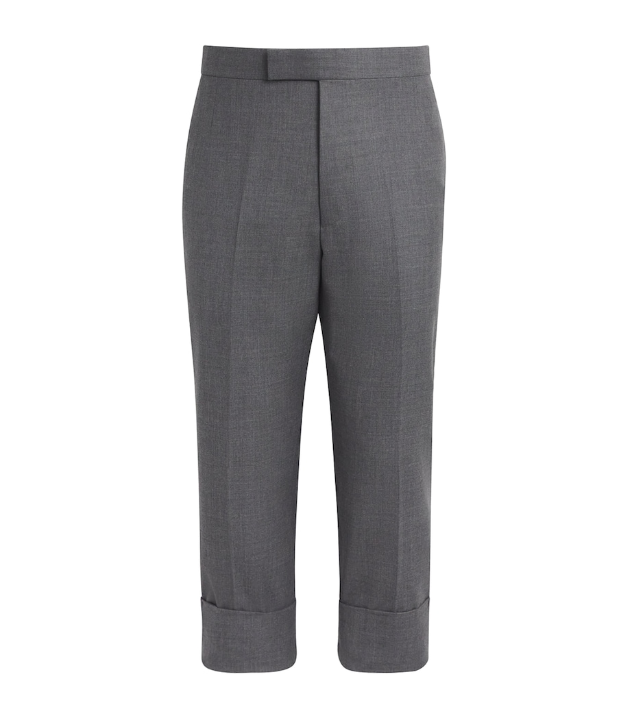Wool Tailored Trousers MED GREY Image 1
