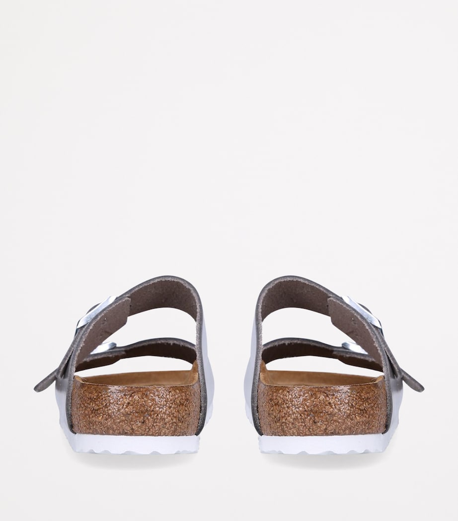 Leather Metallic Arizona Sandals SILVER Image 2