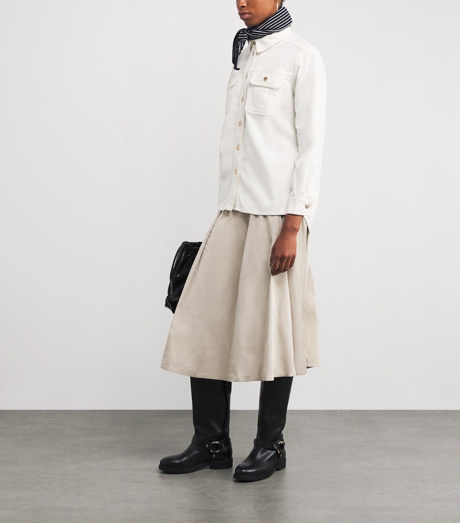 Cotton Corduroy Shirt ECRU Image 2