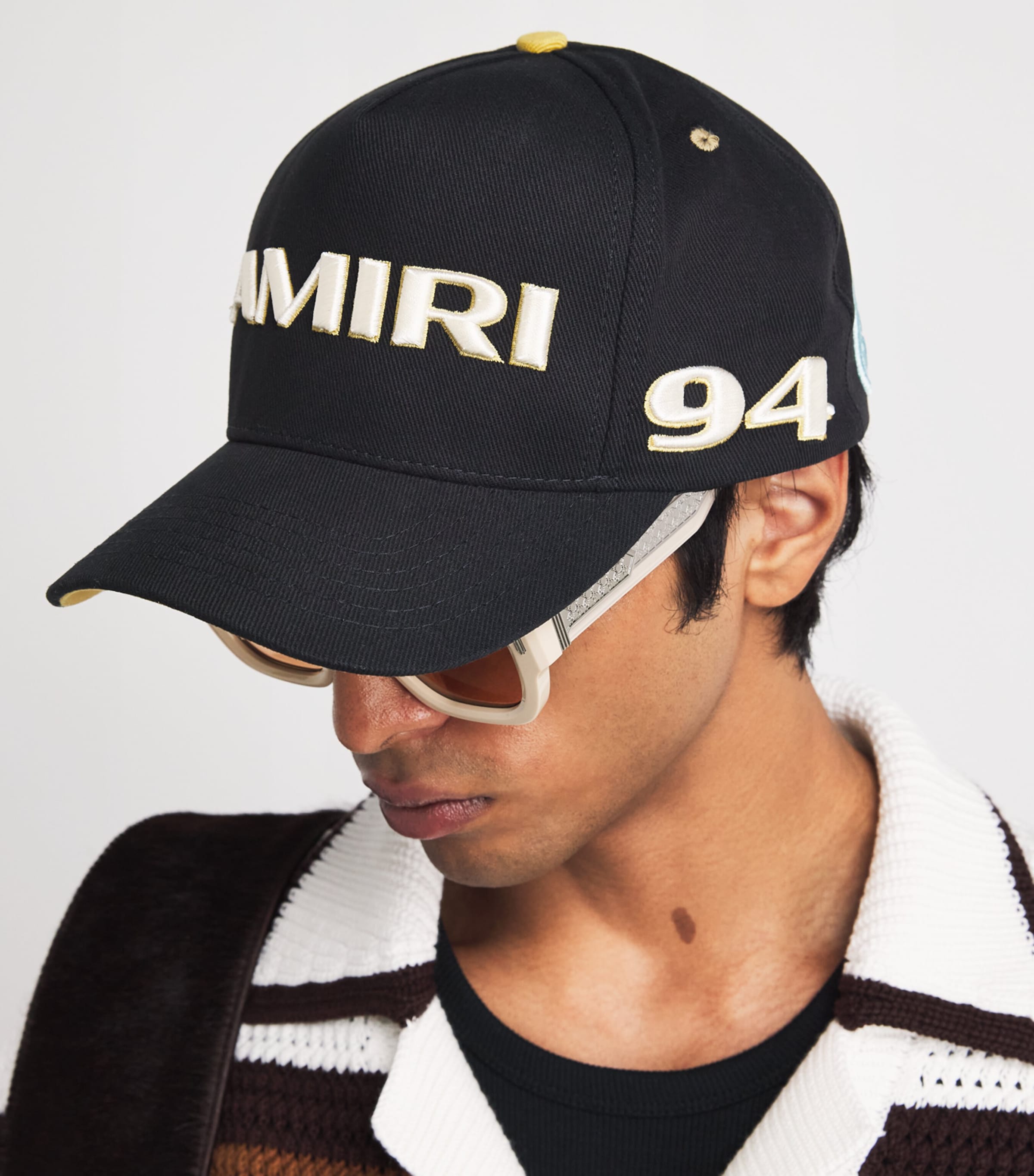 AMIRI Cotton World Cup Baseball Cap Black Image 2
