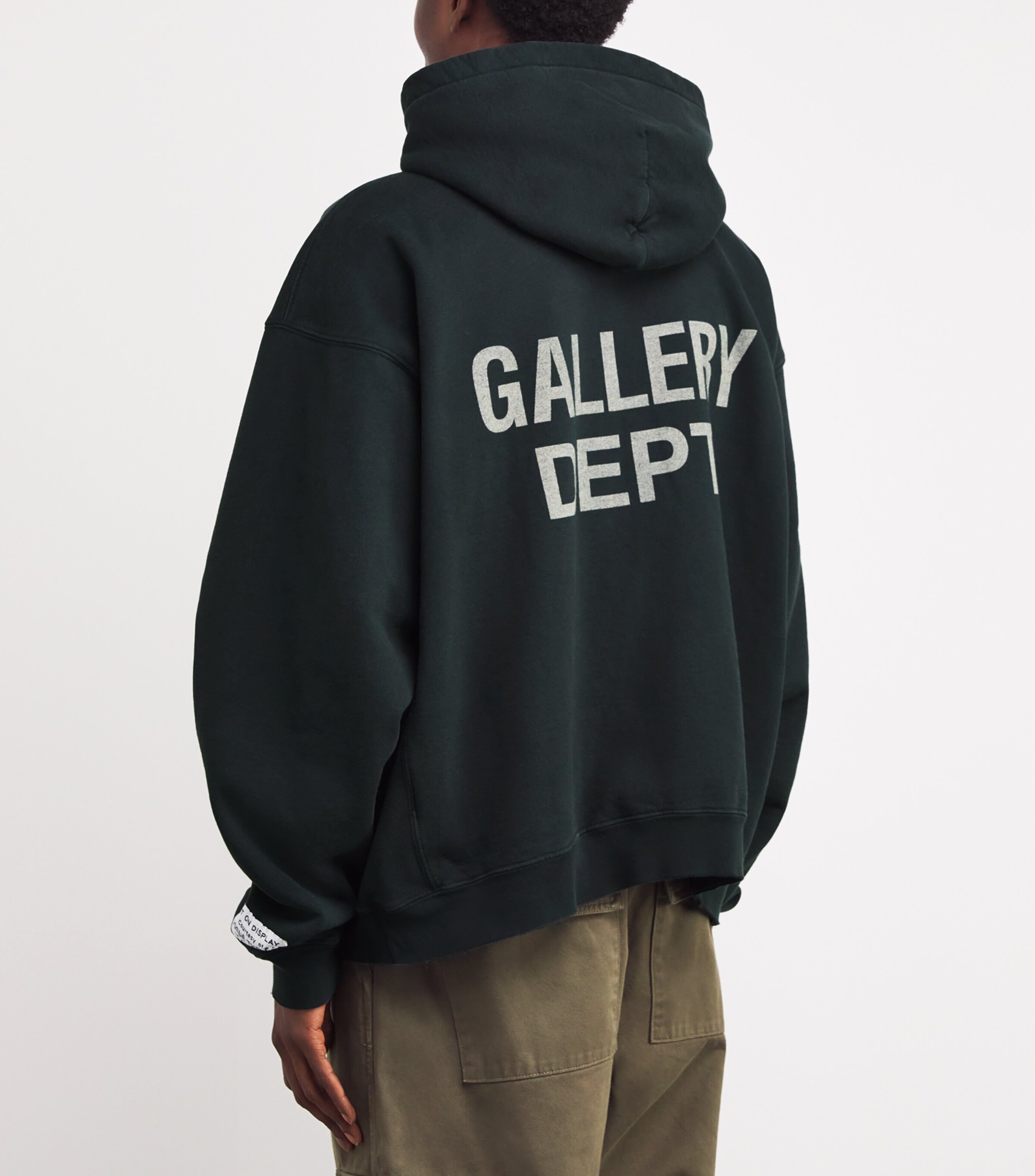 GALLERY DEPT. Black Cotton Logo 90s Hoodie | Harrods UK GALLERY DEPT. Black Cotton Logo 90s Hoodie | Harrods UK