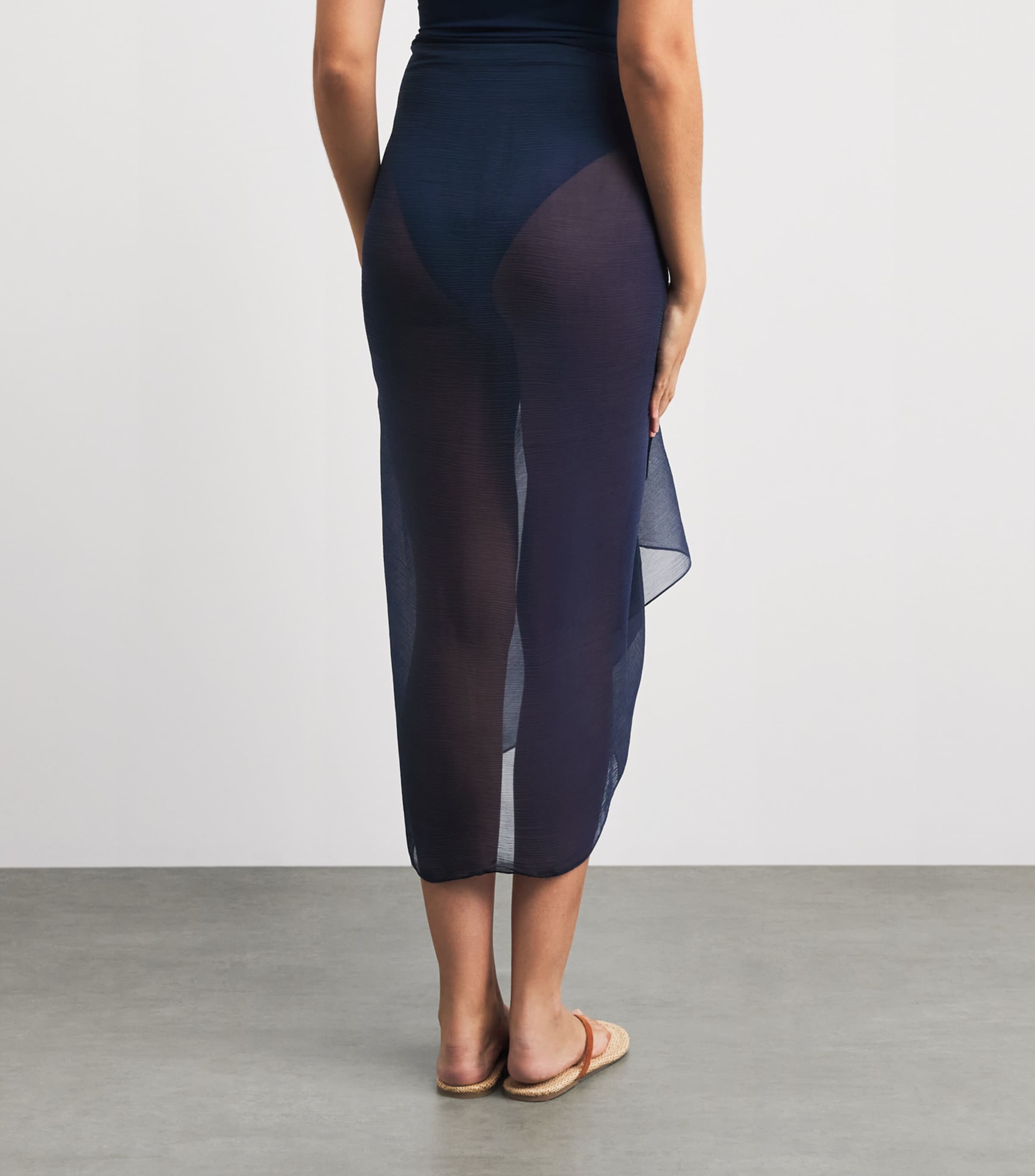 AWAY THAT DAY Womens Santorini Sarong French Navy Image 5