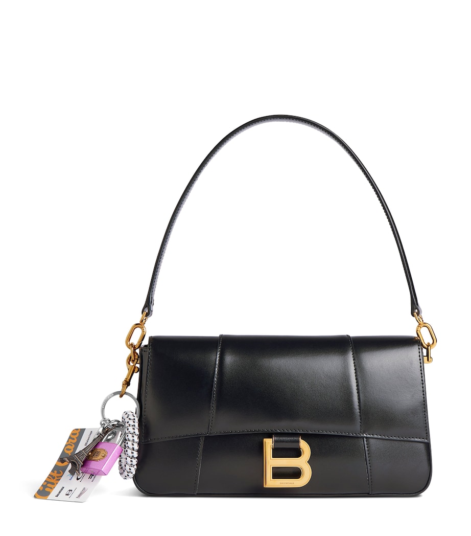 Balenciaga Leather Hourglass Sling Top-Handle Bag Image 1