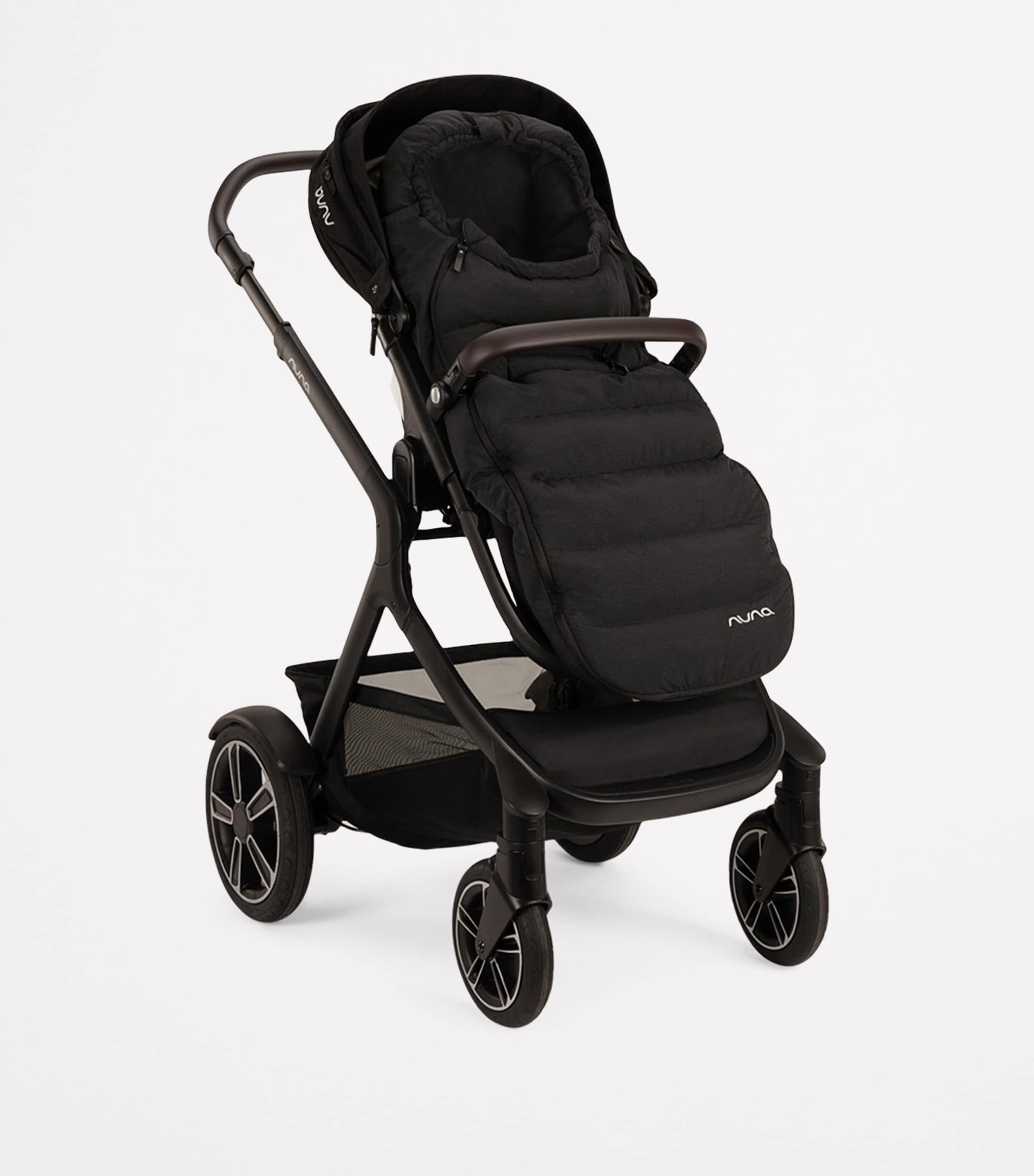 Nuna Winter Stroller Set with Footmuff and Gloves Caviar Image 2