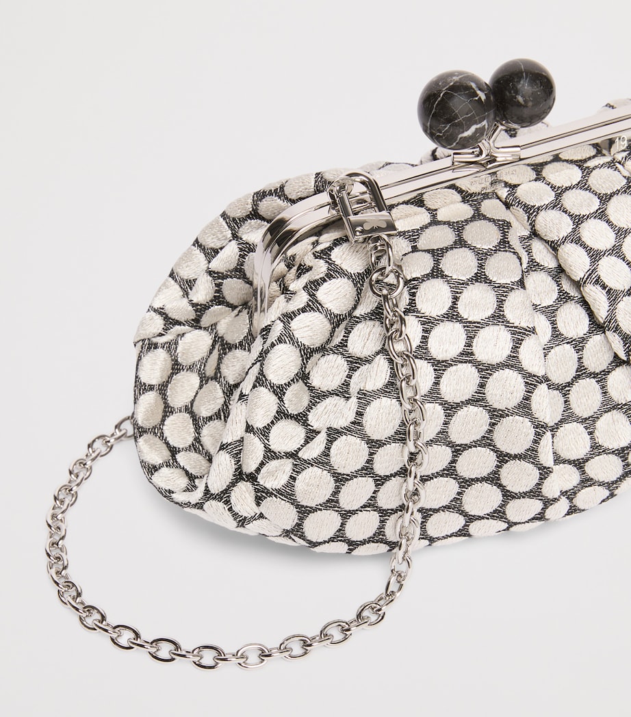 Weekend Max Mara Woven Jacquard Pasticcino Clutch Bag Black Image 5