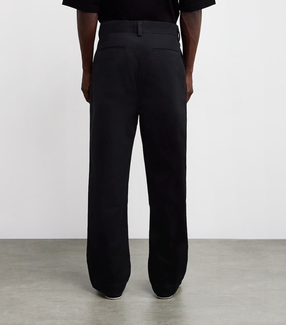 Pleat-Detail Wide-Leg Trousers A669-1879-BLK Image 4