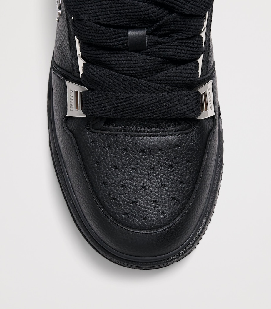 Leather MA-1 Sneakers BLACK Image 6