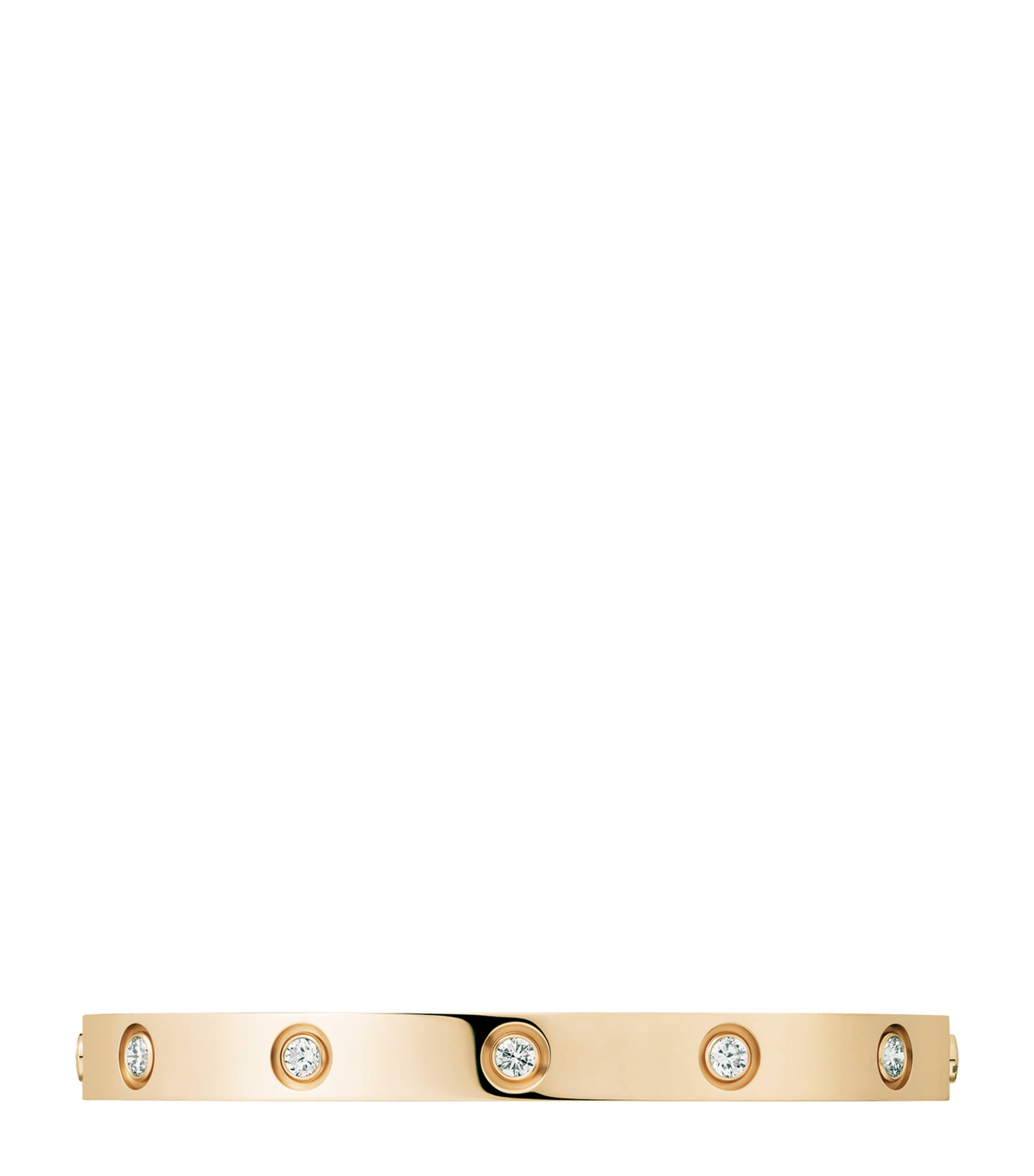 LOVE Classic Yellow Gold 10-Diamond Bracelet YELLOW GOLD Image 5