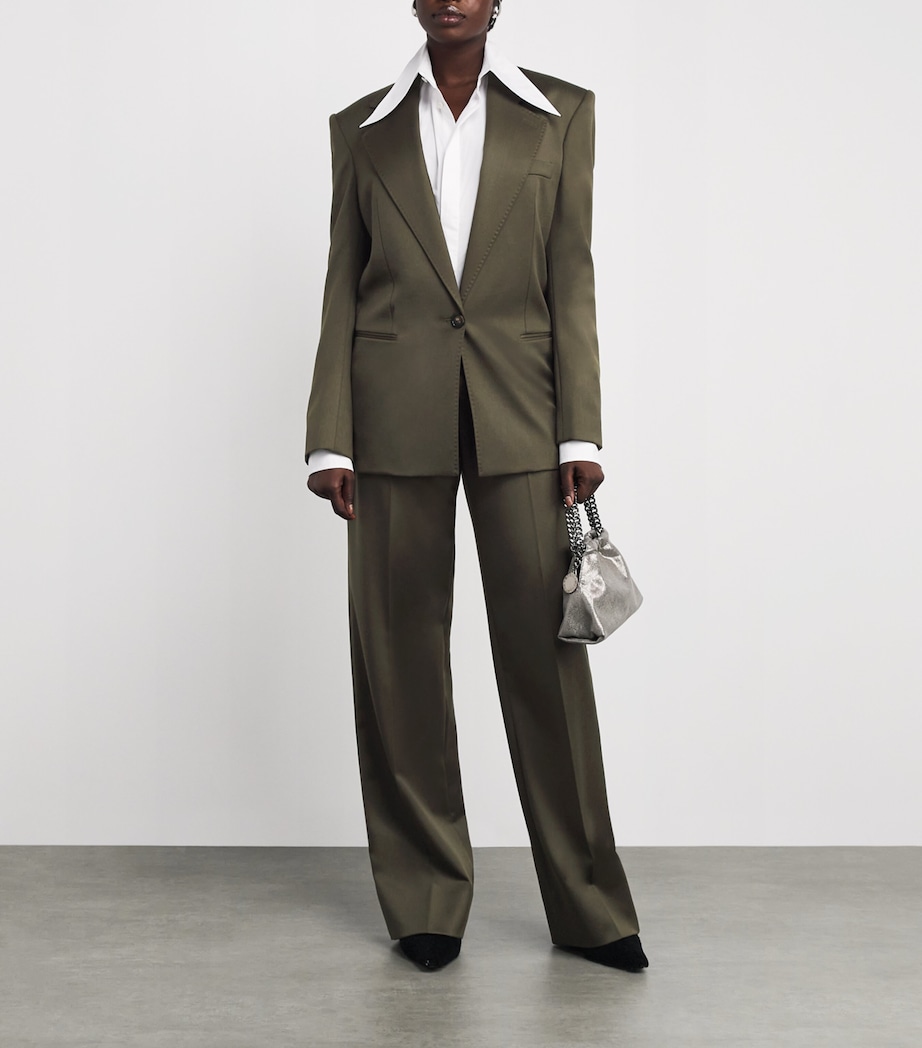 Wool Tailored Trousers 2942 KHAKI Image 2