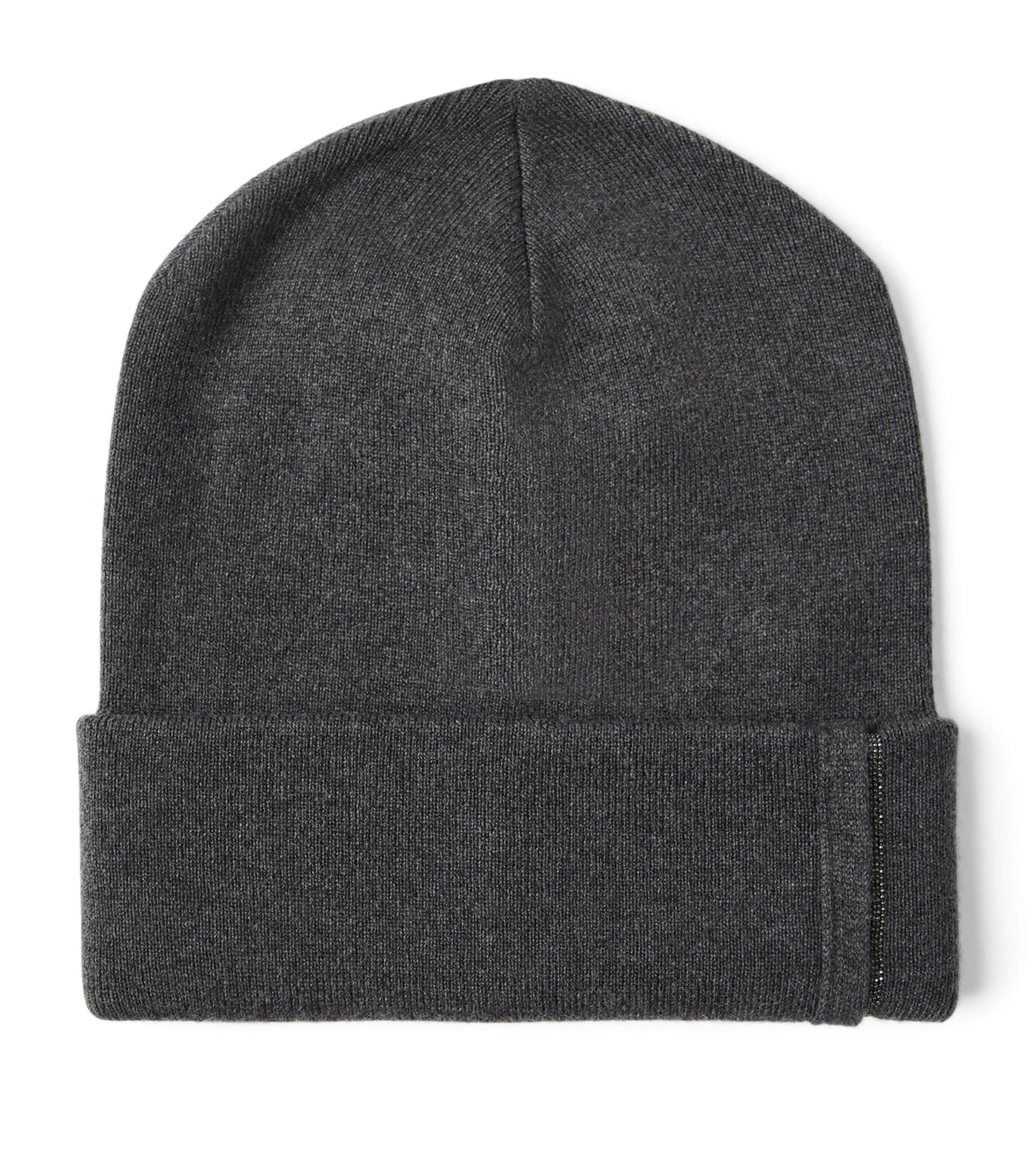 Brunello Cucinelli Cashmere Monili-Trim Beanie Image 1