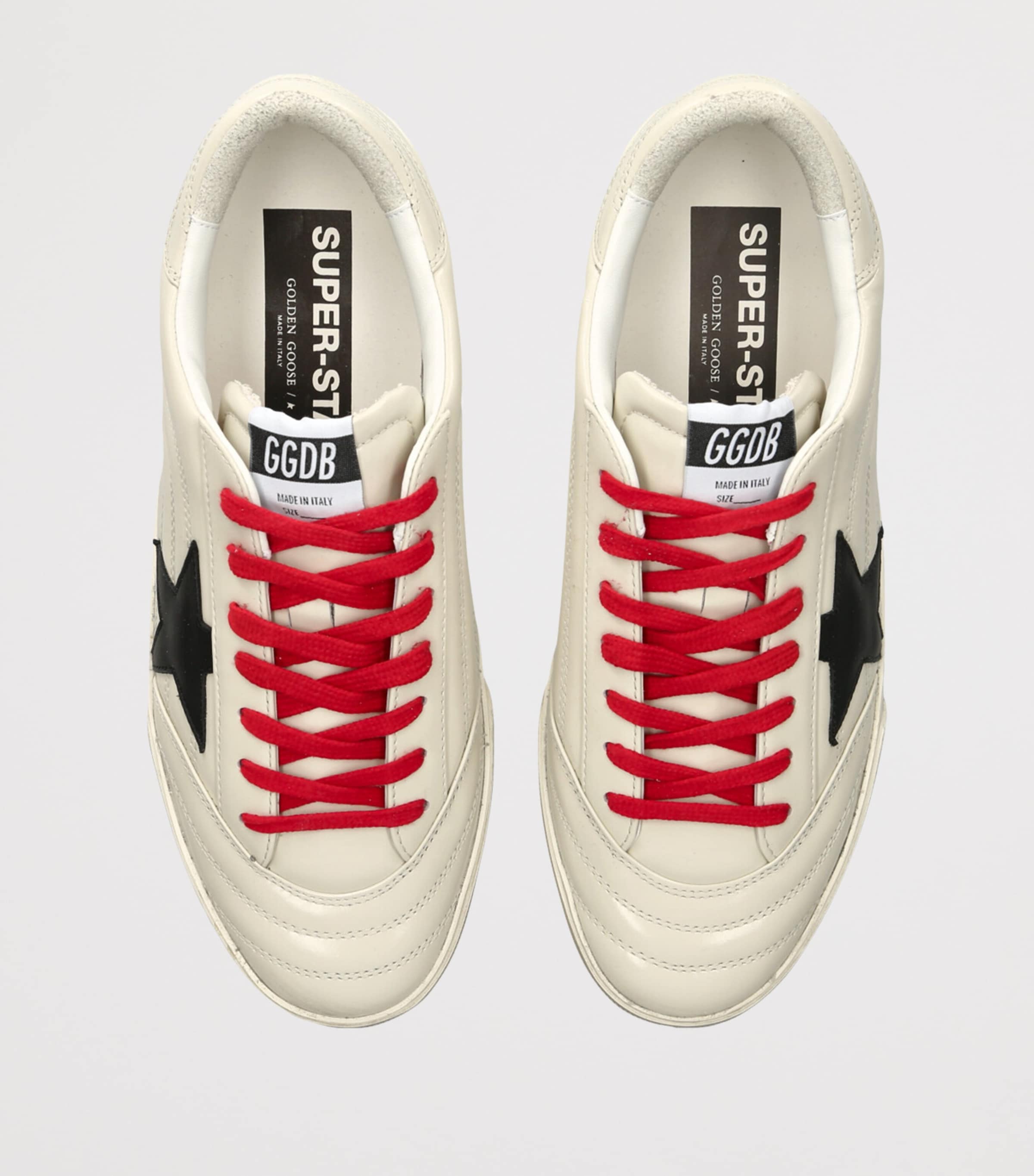Golden Goose Patent Leather Super-Star Sneakers Blk/beige Image 4