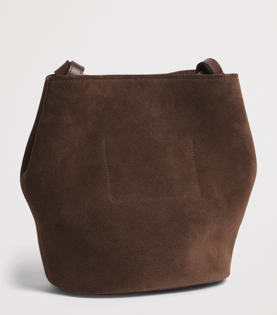 Small Suede Cross-Body Bag BROWN Image 3