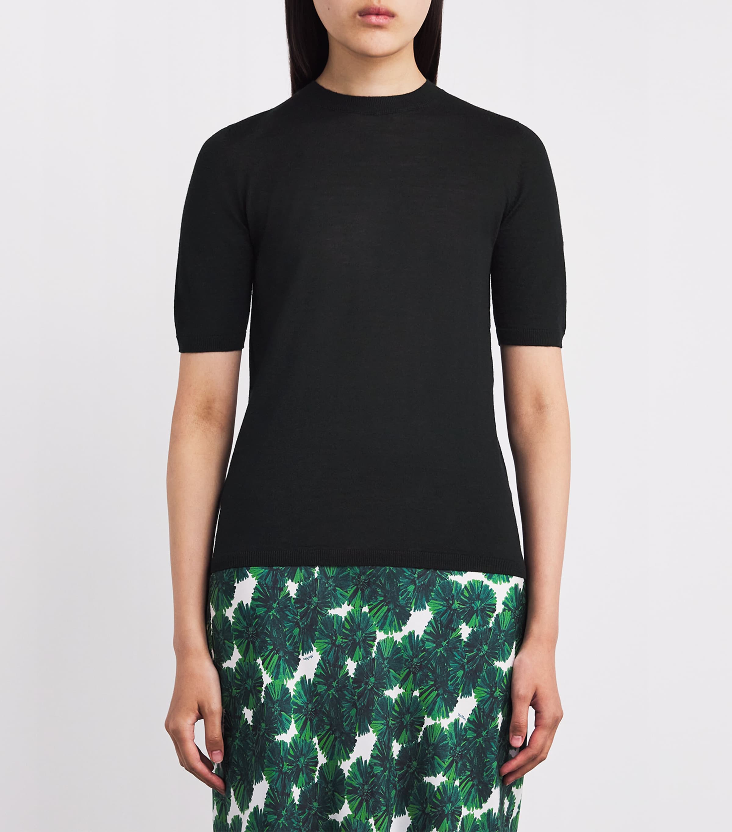 Virgin Wool Top BLACK Image 3