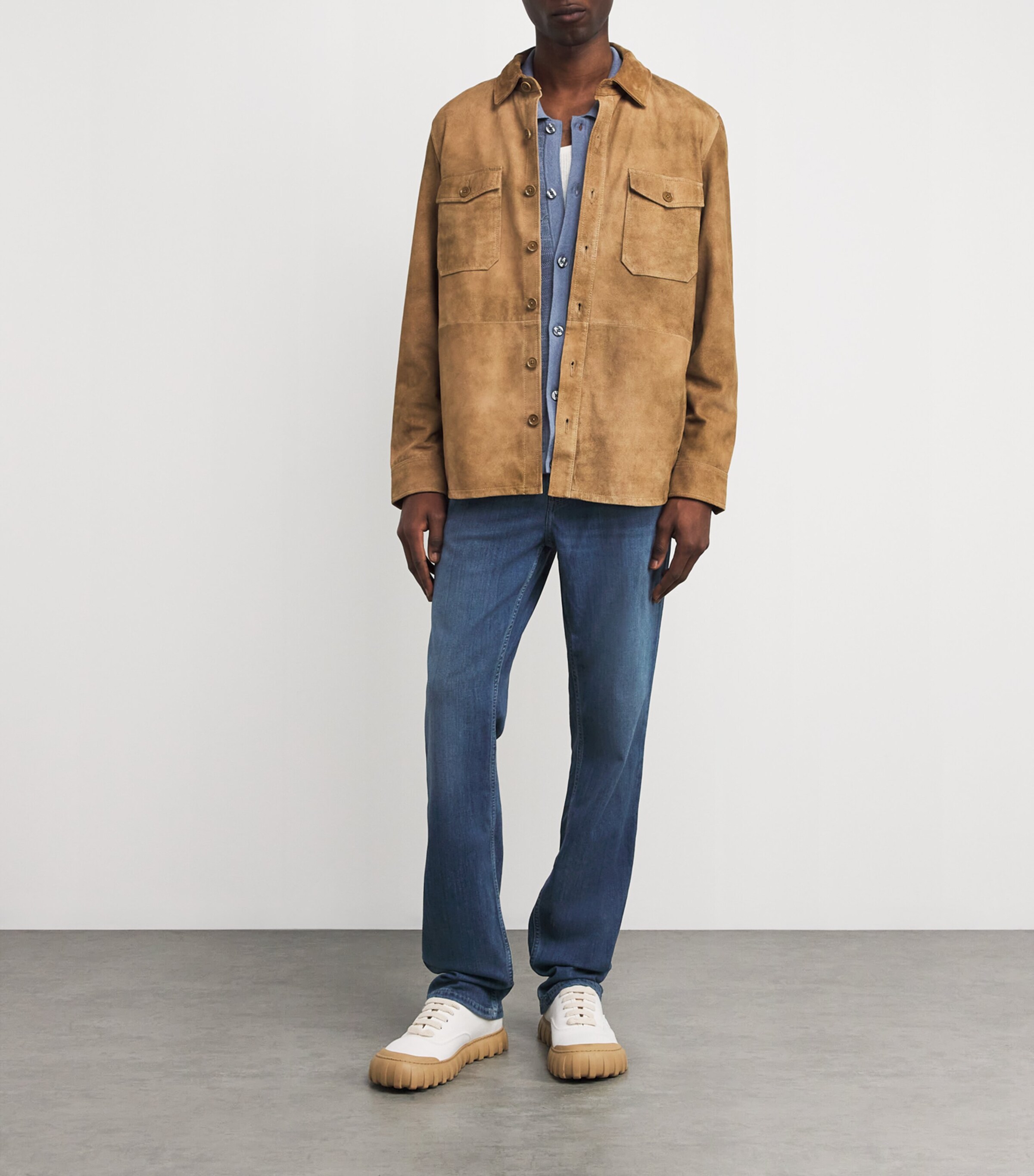 PAIGE Mens Normandie Straight Jeans Birch Image 2