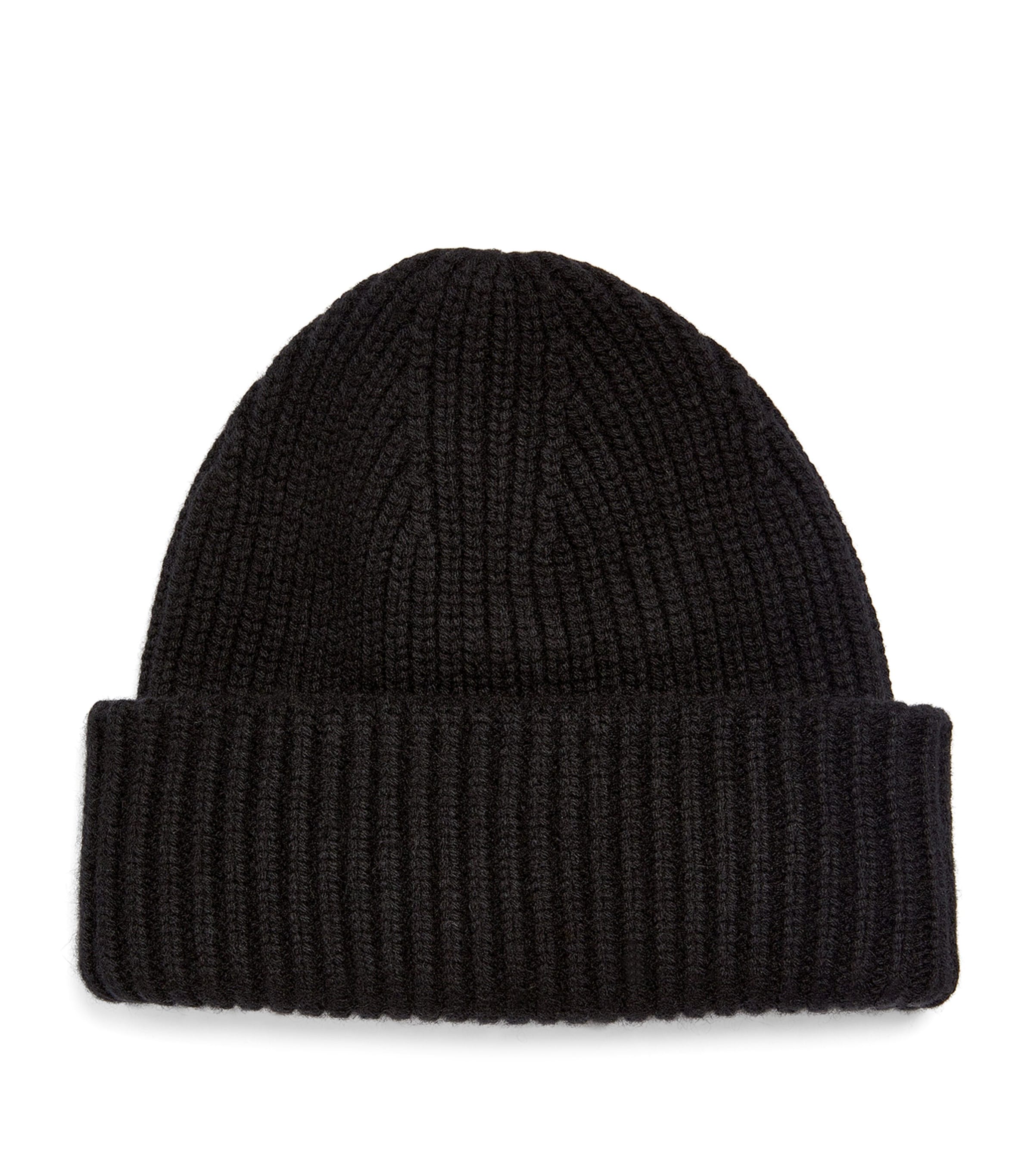 Yves Salomon Wool And Cashmere Beanie In Black