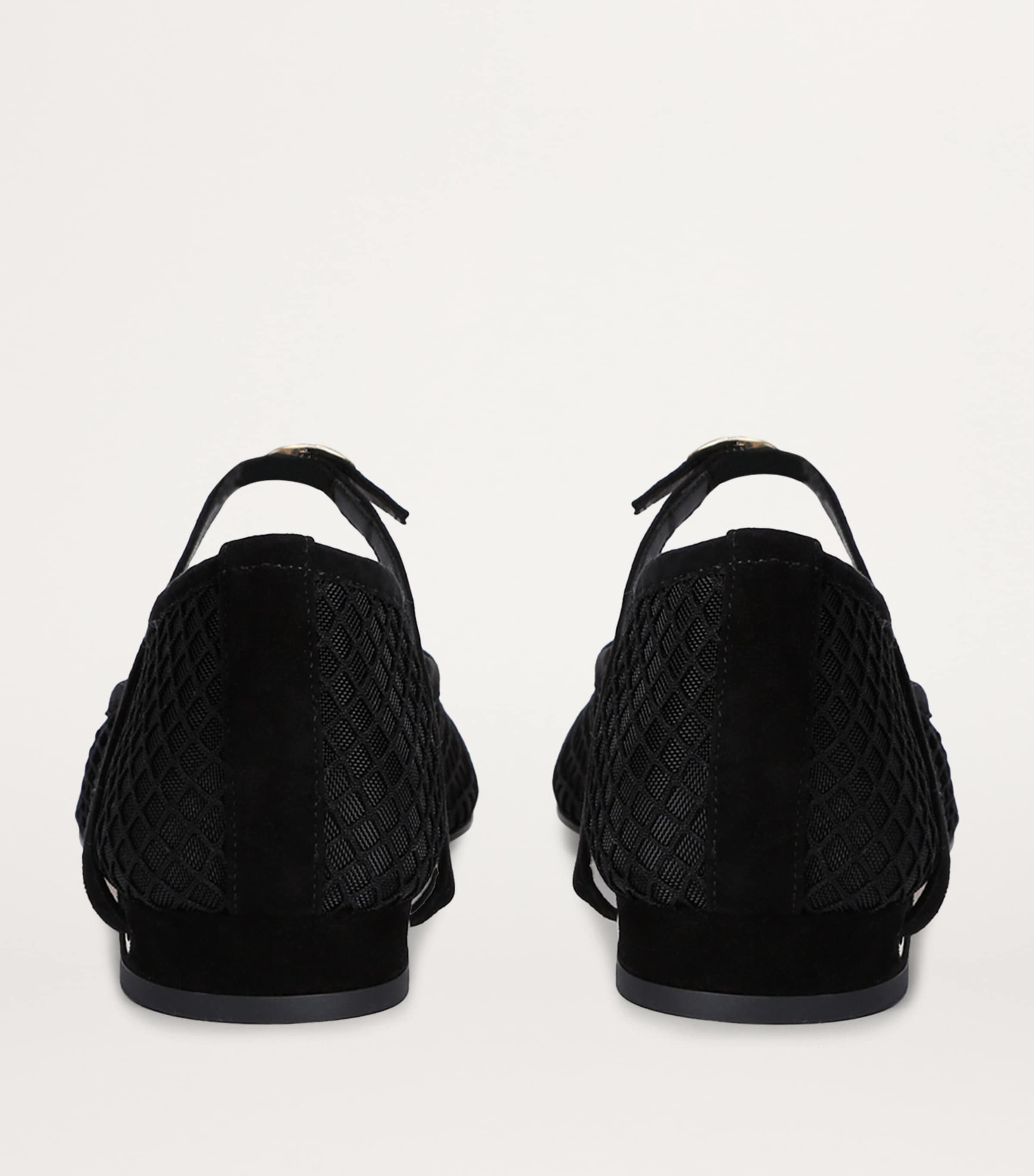 Jennifer Chamandi Suede Paolo Ballet Flats Black Image 2