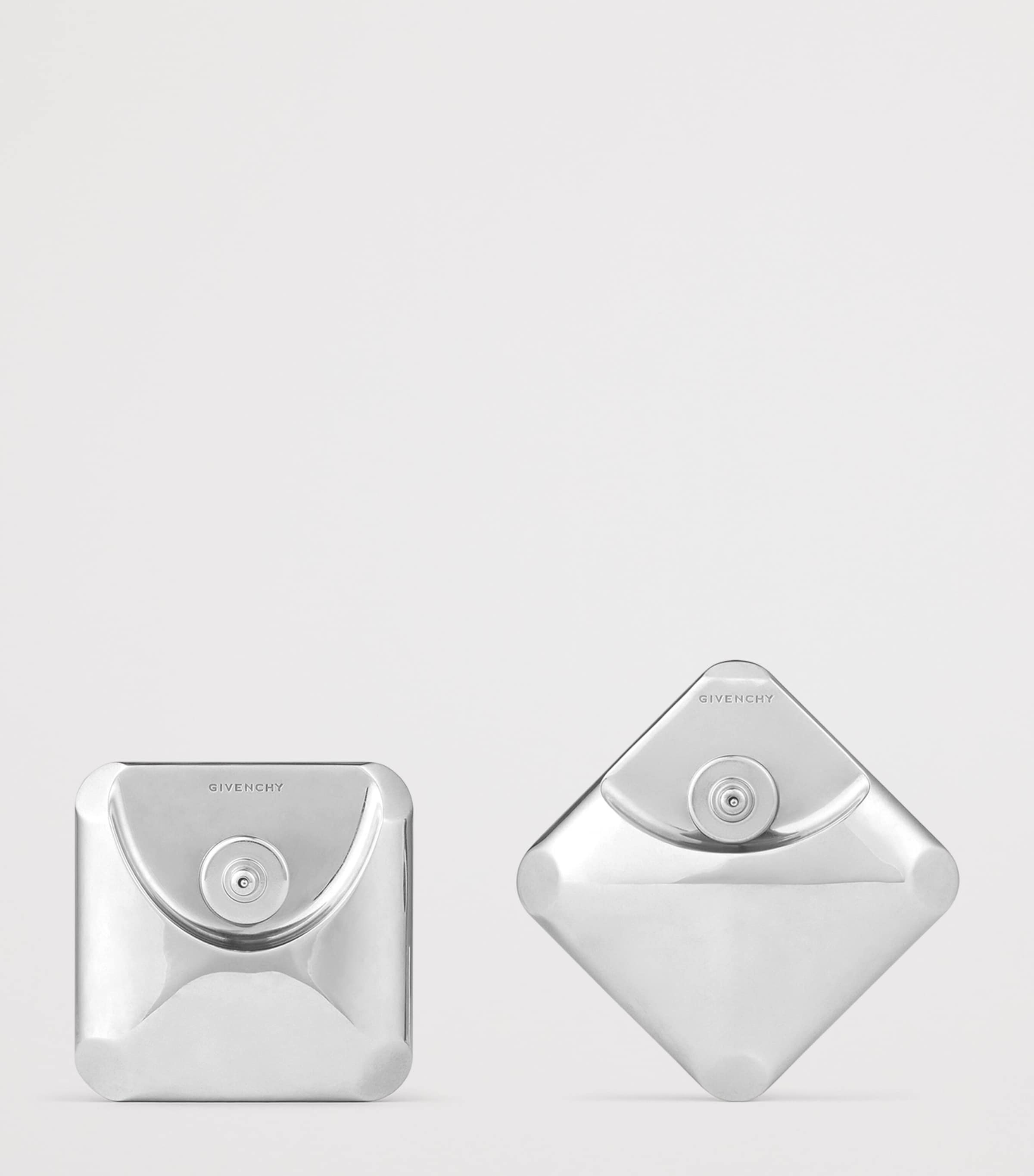 Givenchy Leather Asymmetric Earrings Image 3