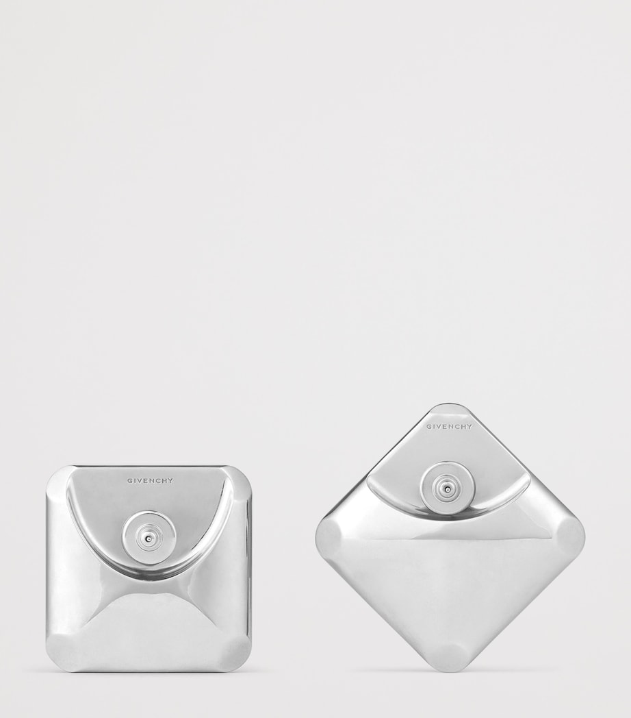 Givenchy Leather Asymmetric Earrings Image 3