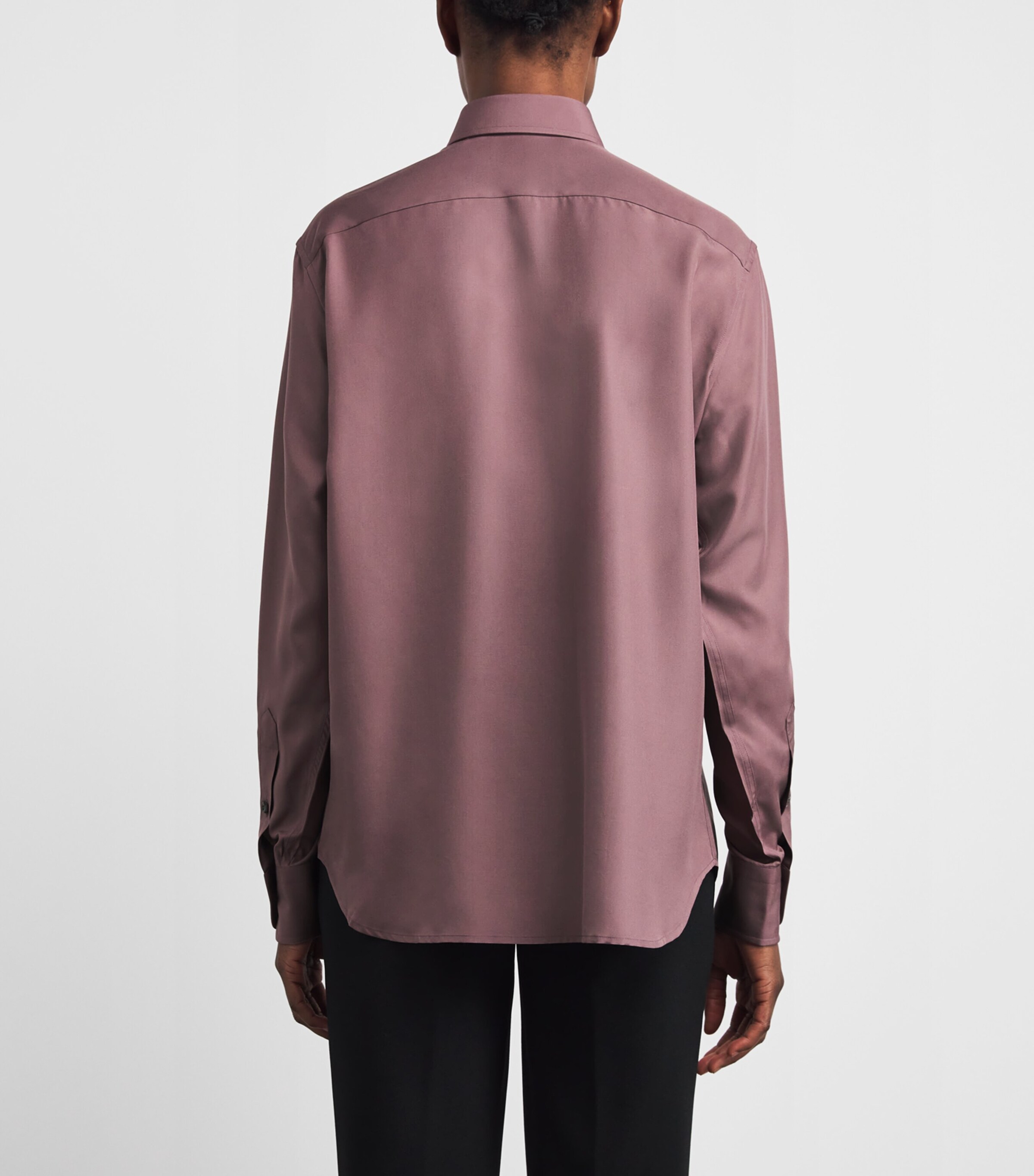 Brioni Womens Silk Button-Up Shirt Image 5