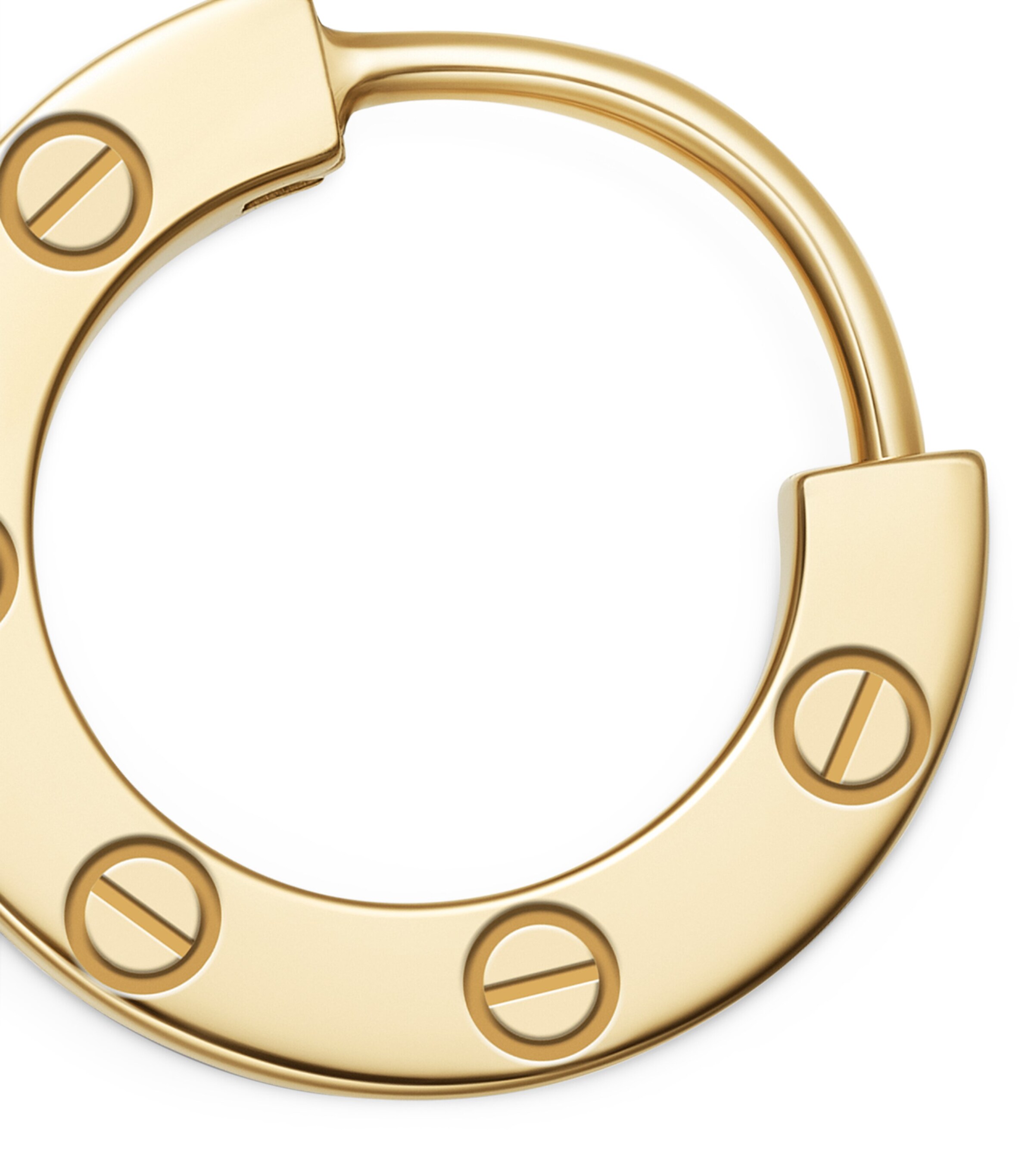 Cartier Yellow Gold LOVE Hoop Earring | Harrods UK
