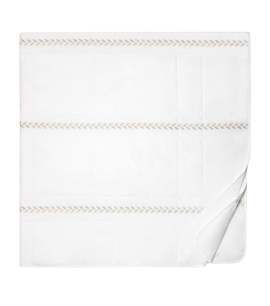 Federico King Bedspread (240cm x 260cm) WHT/ANTIQUE SVR Image 5