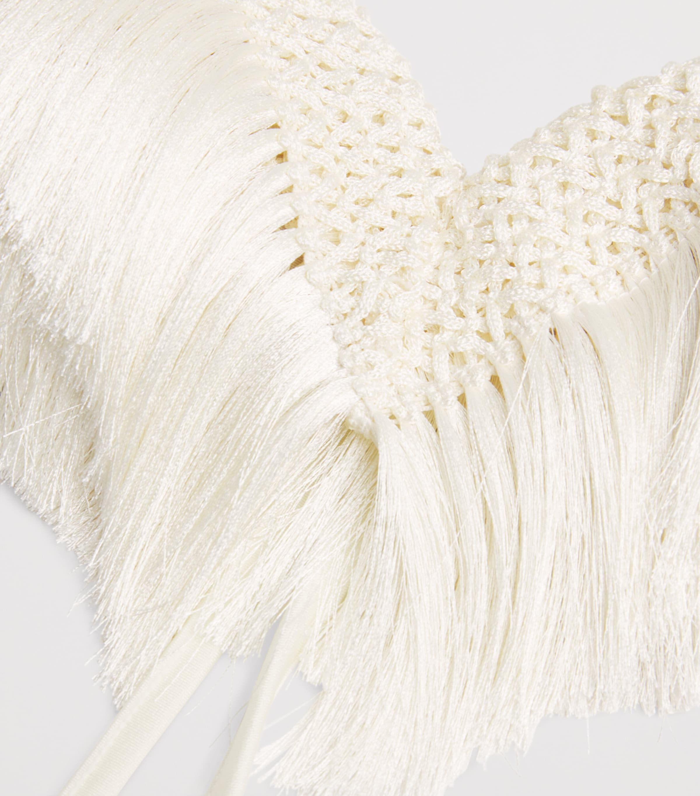 Fringed Samba Crop Top OFF WHITE Image 5