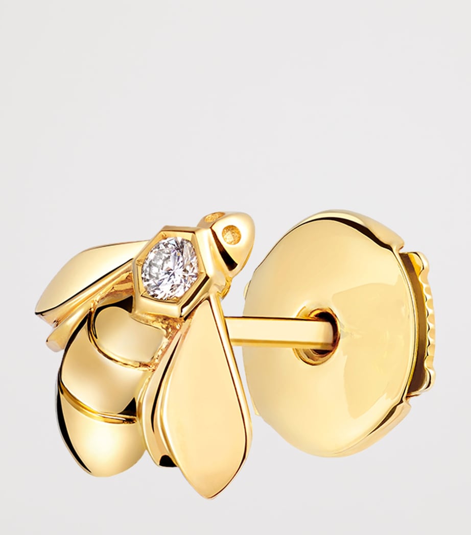 Yellow Gold and Diamond Bee de Chaumet Single Earring YELLOW GOLD Image 3