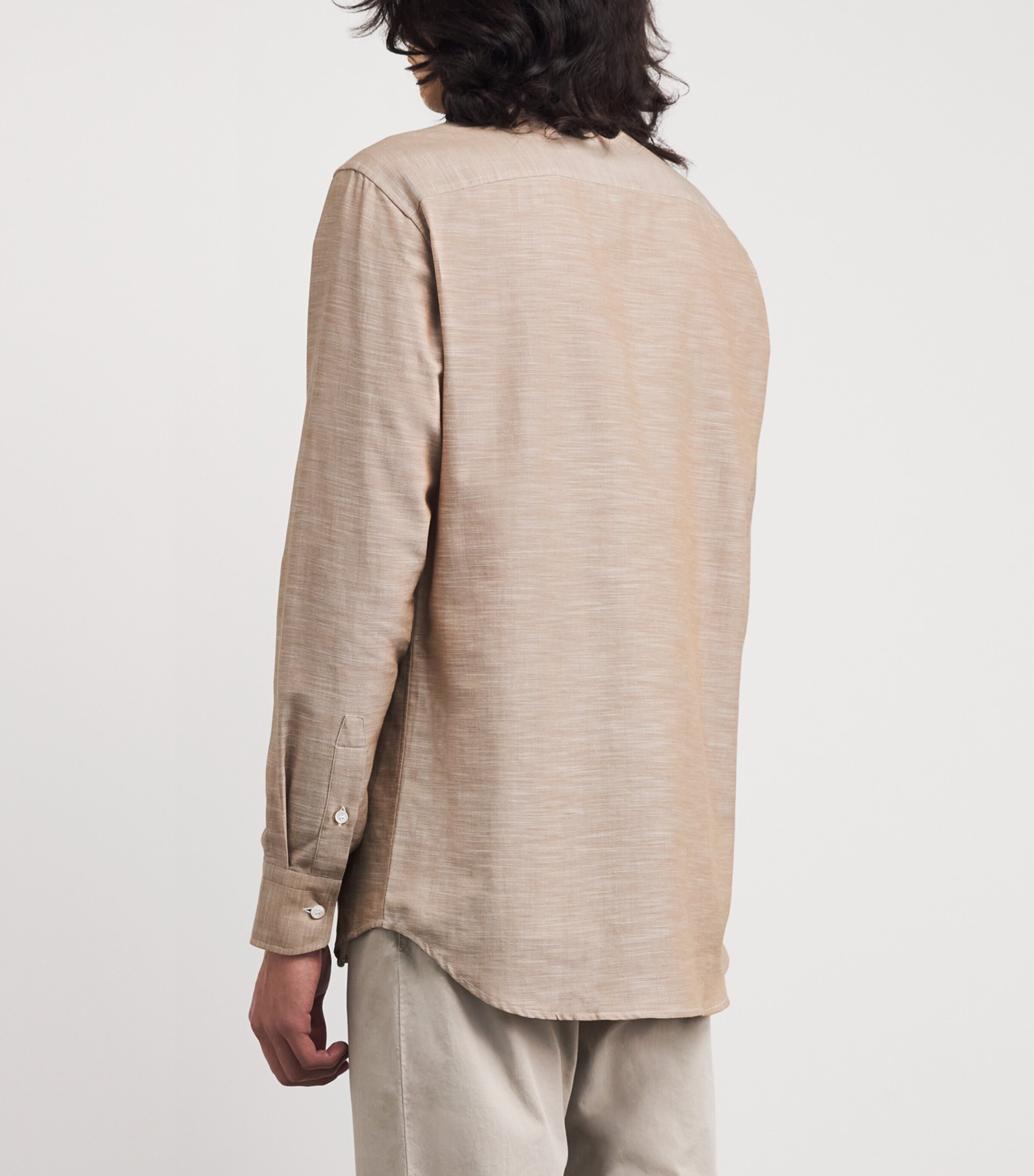 Brioni Mens Cotton Button-Up Shirt Image 5