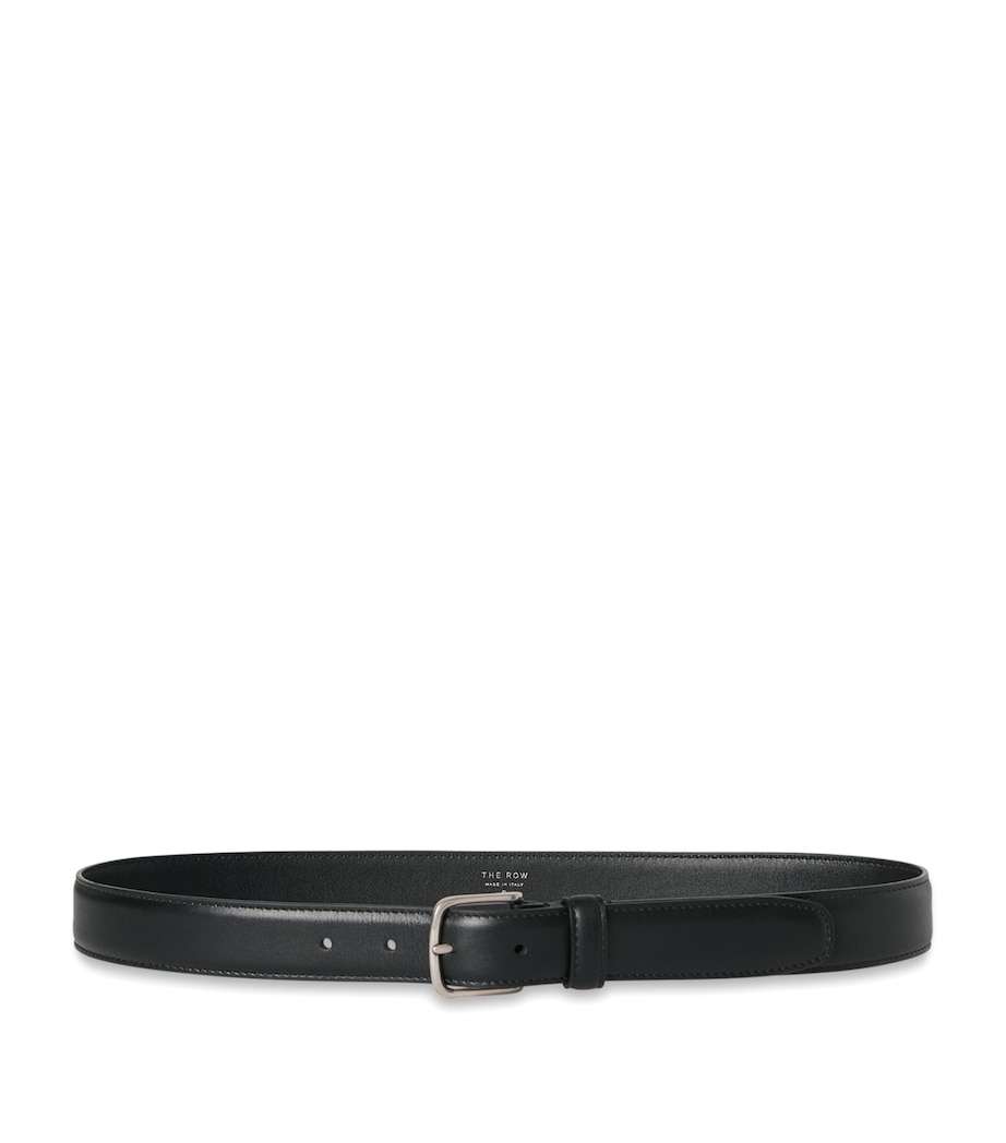 Classic Leather Belt BLACK ANS Image 1
