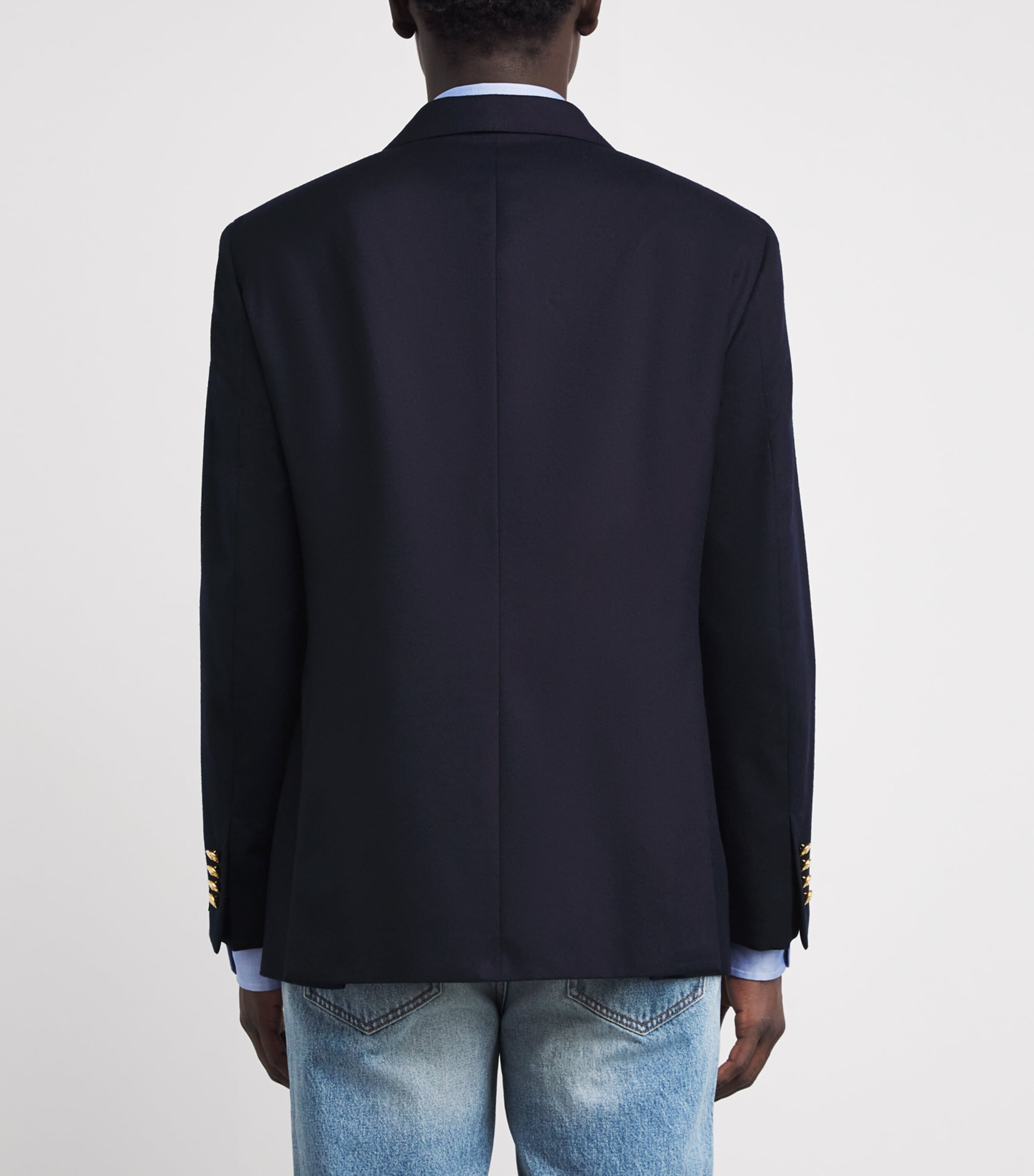 Wool Doeskin Blazer NAVY Image 4