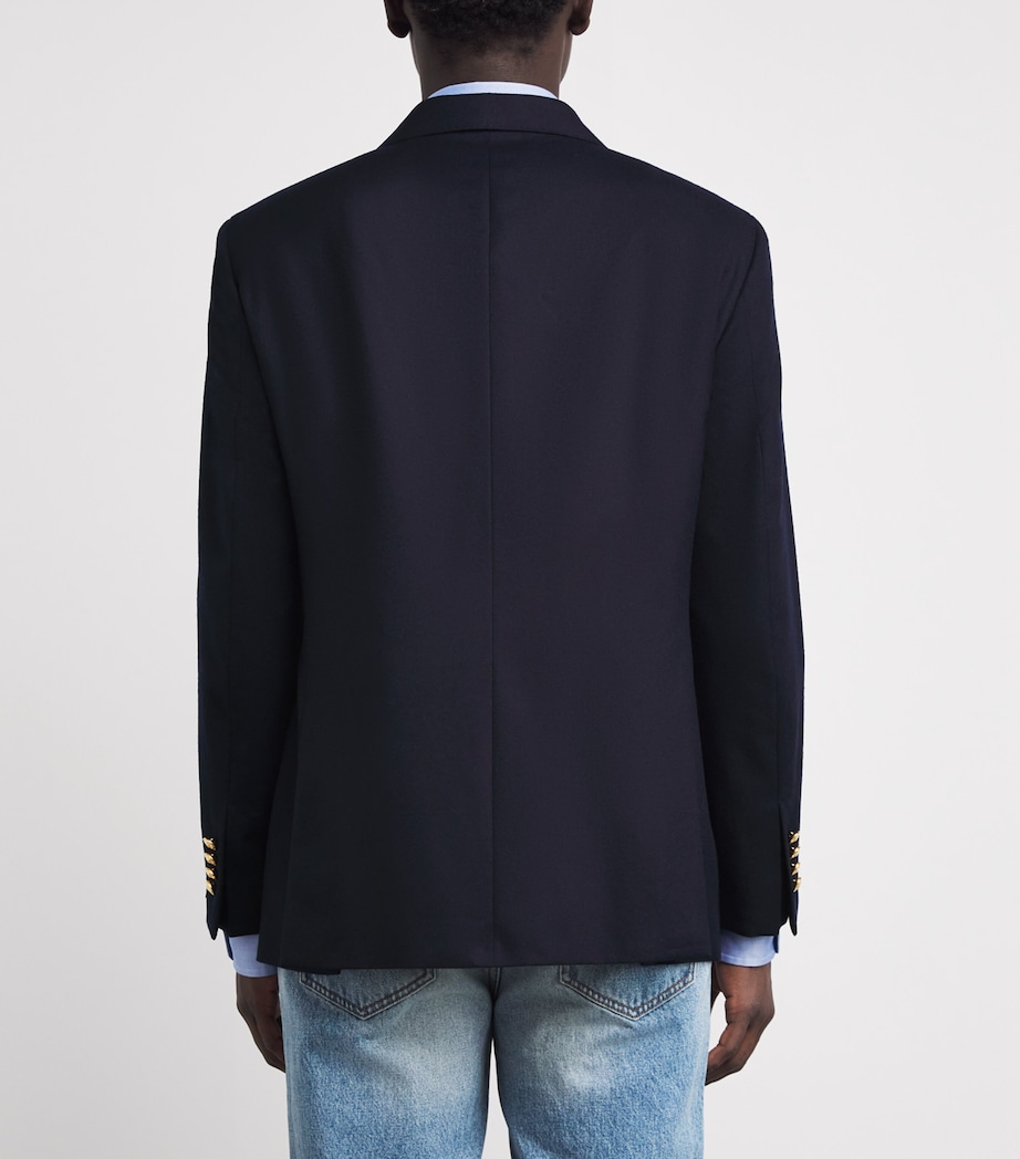 Wool Doeskin Blazer NAVY Image 4