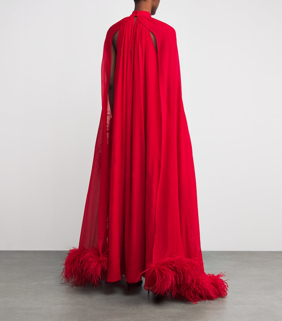 Silk Chiffon Eterea Gown RUBY Image 3