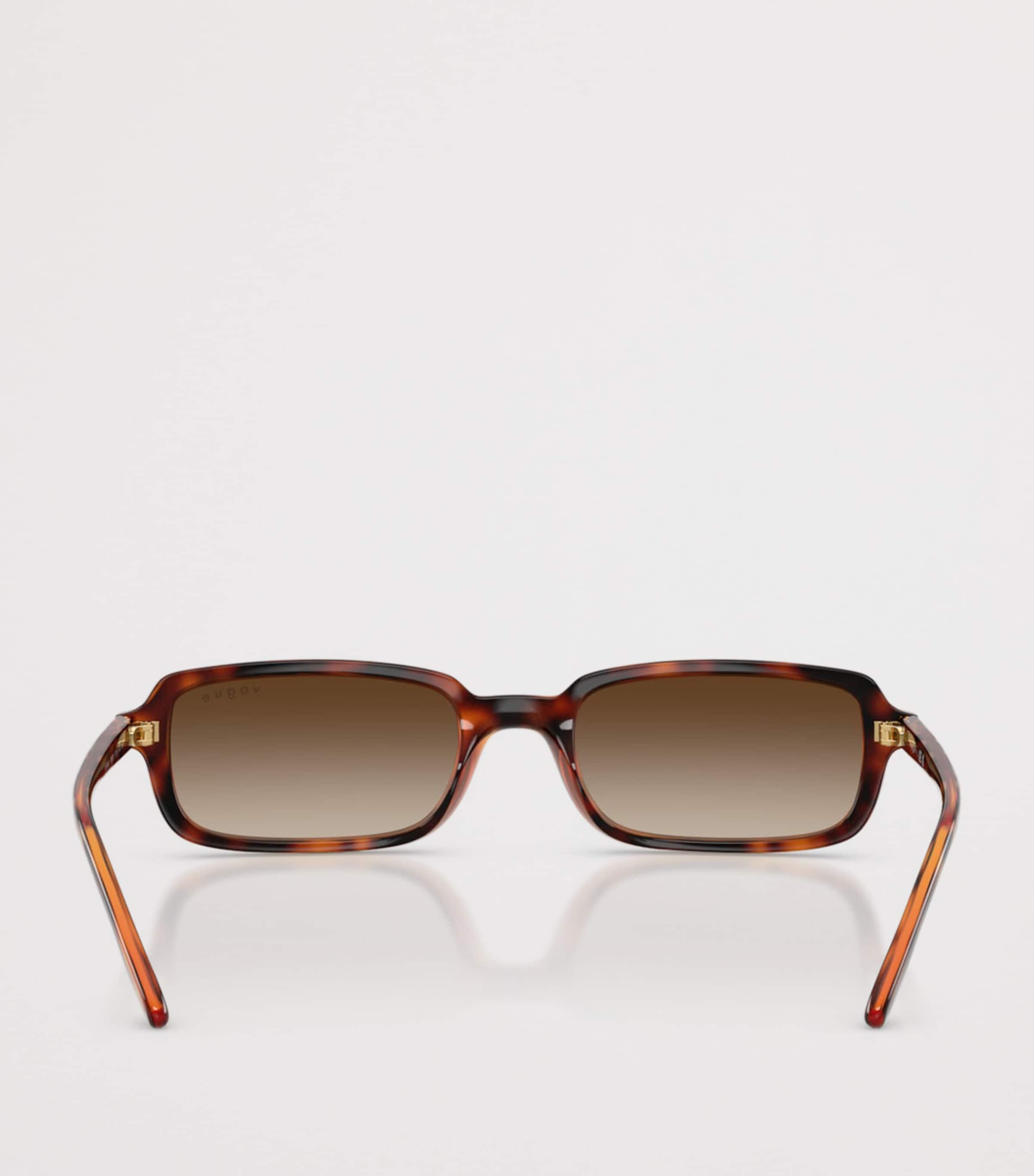 Tortoiseshell Rectangular Sunglasses W65613 Image 4