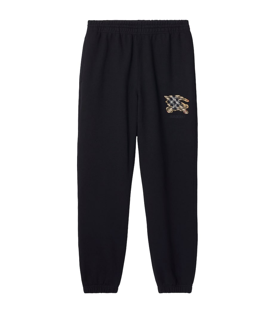 Cotton Check EKD Slim Sweatpants BLACK Image 1